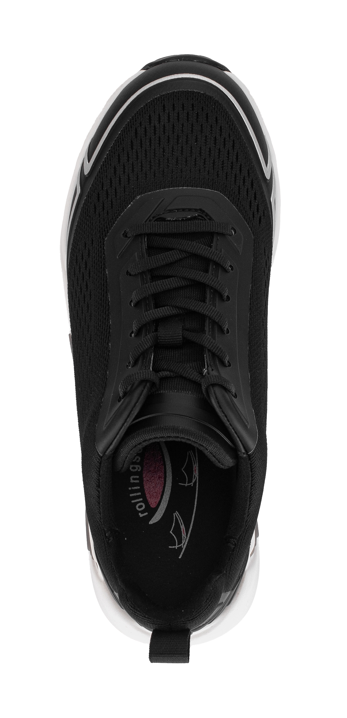 Gabor Rollingsoft Keilsneaker  , Schnürschuh, Halbschuh mit rollingsoft-Laufsohle, G-Weite