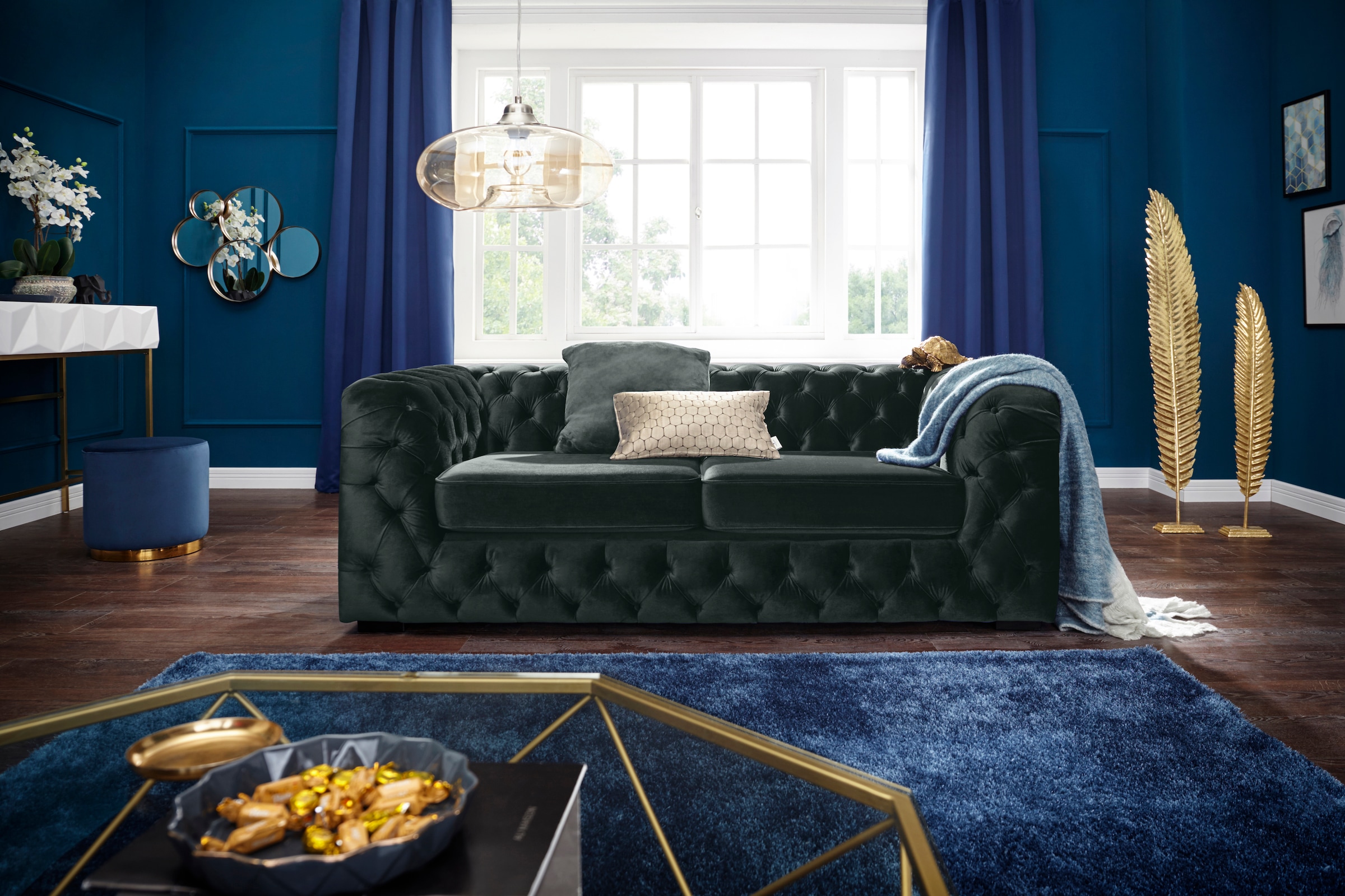 Guido Maria Kretschmer Home&Living Chesterfield-Sofa »Kalina«, mit klassischer Chesterfield-Knopfheftung