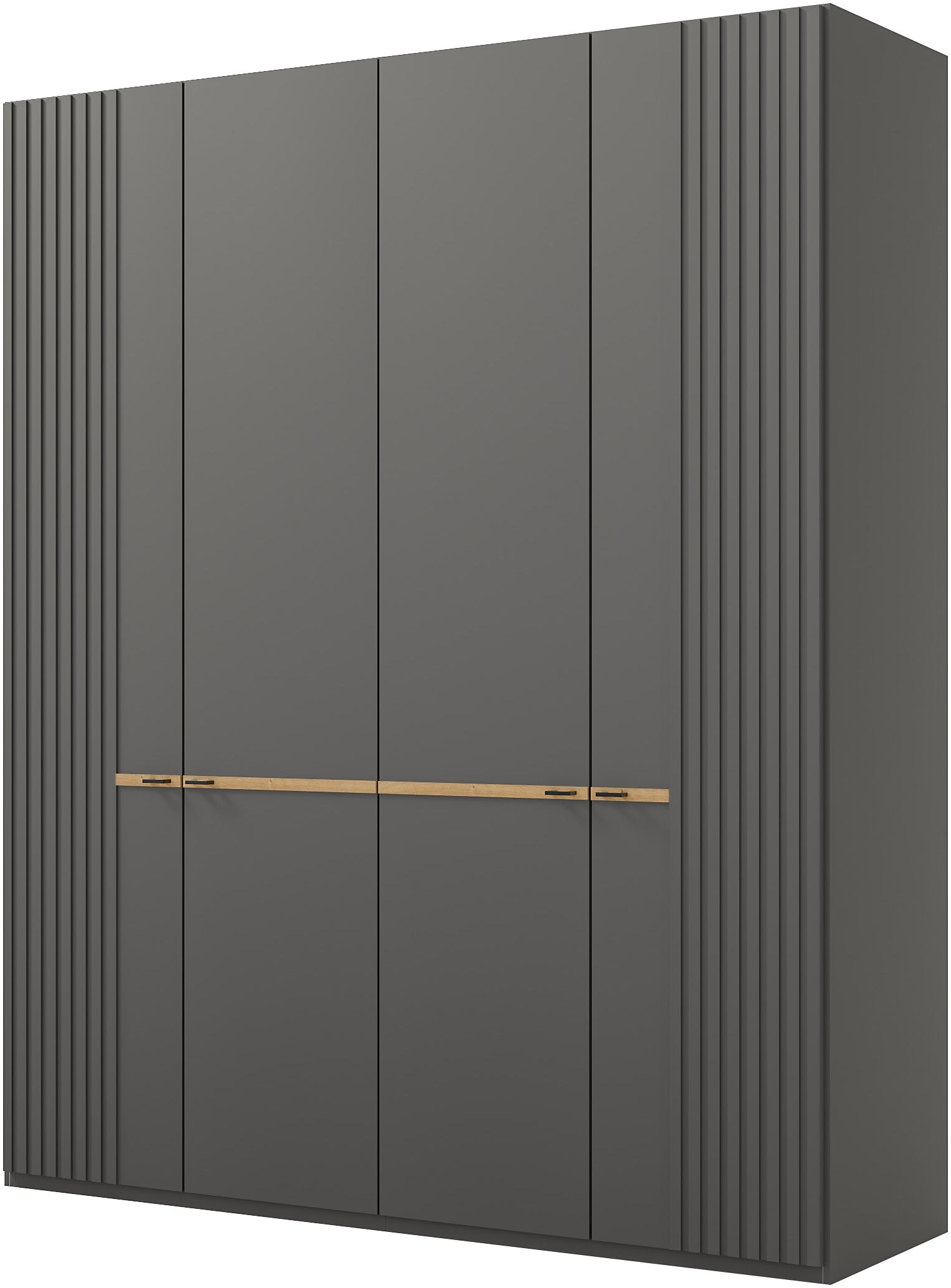 Musterring Kleiderschrank "Isabelle" Lamellen in Korpusfarbe, Griffe in silber, versch. Größen und Farben