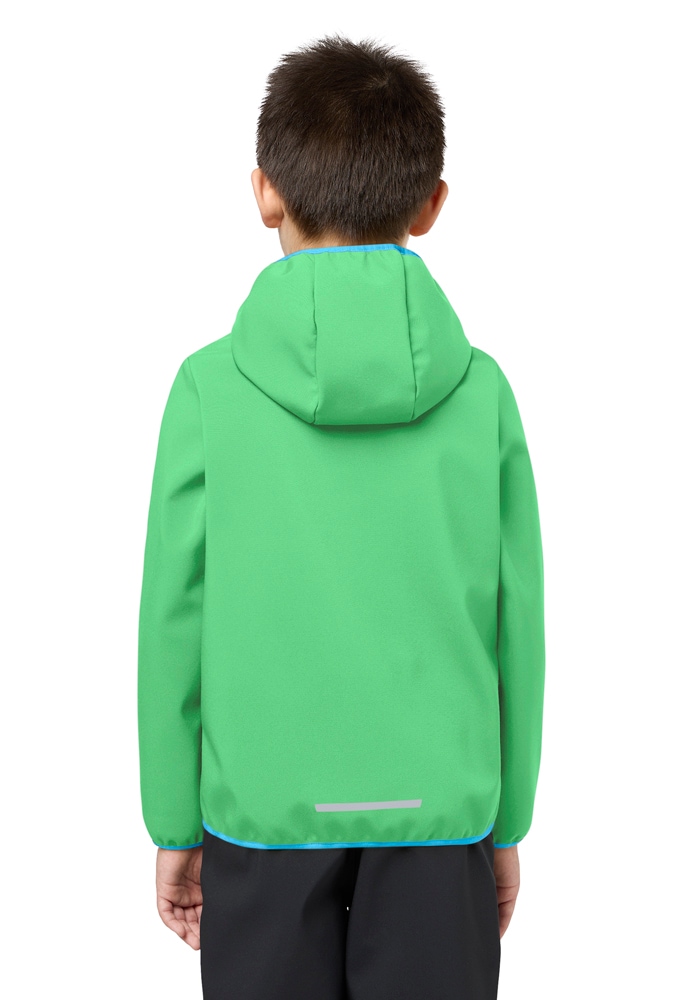 Jack Wolfskin Softshelljacke »FOURWINDS JACKET KIDS« mit Kapuze mit Windschutzblende und Kinnschutz, wasserabweisend, windabweisend