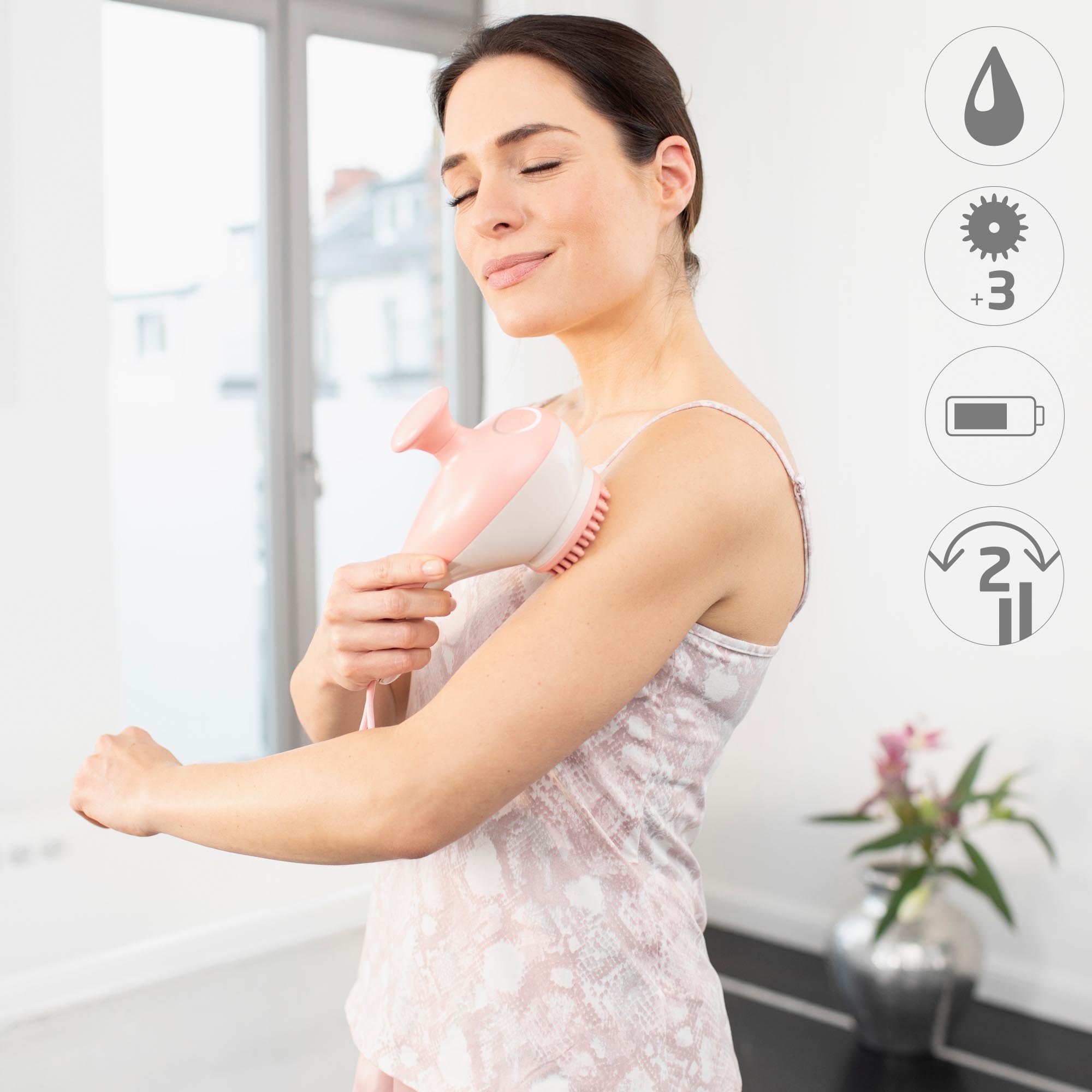 Medisana Massagegerät »AC 950« Verbesserung d. Cellulite-Erscheinungsbildes, Durchblutung, 3 Aufsätze