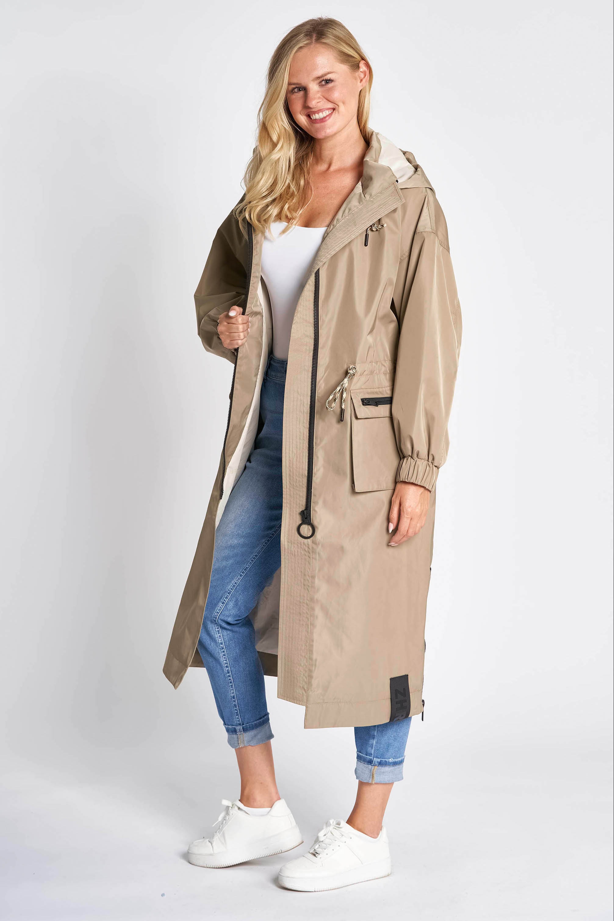 Zhrill Allwetterjacke »AILA«, mit Kapuze, mit seitlichen Eingrifftaschen und Kapuze