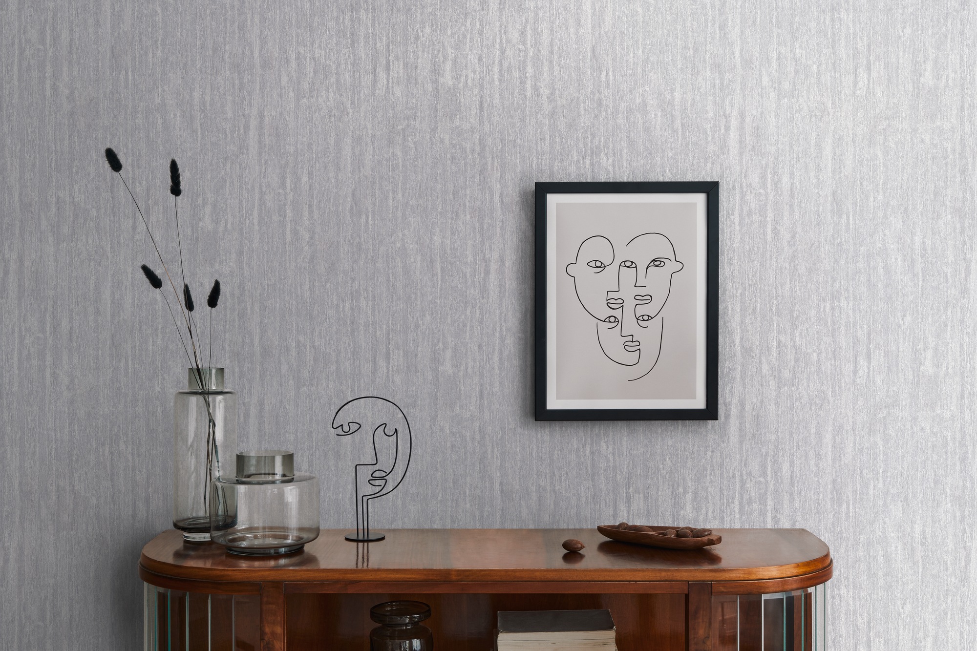 living walls Vliestapete »Smart Surfaces Holz-Optik Tapete Mustertapete Struktur-Optik Natur«, leicht glänzend, Vliestapete Metallic-Effekt für Schlafzimmer Küche Wohnzimmer Holz