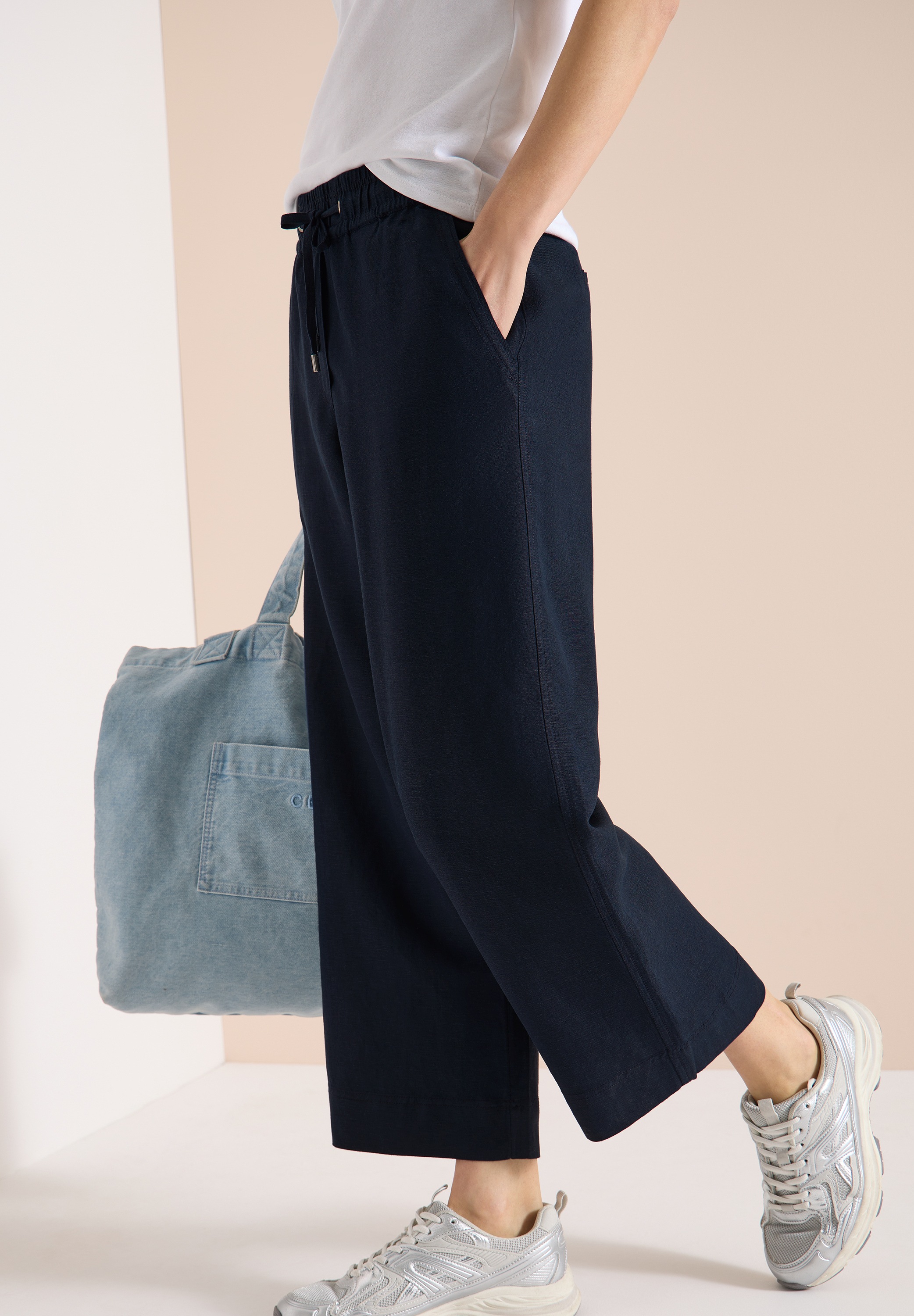 Cecil Stoffhose »Style Neele«  mit Gummizug und aus Leinen-Viskose-Mix