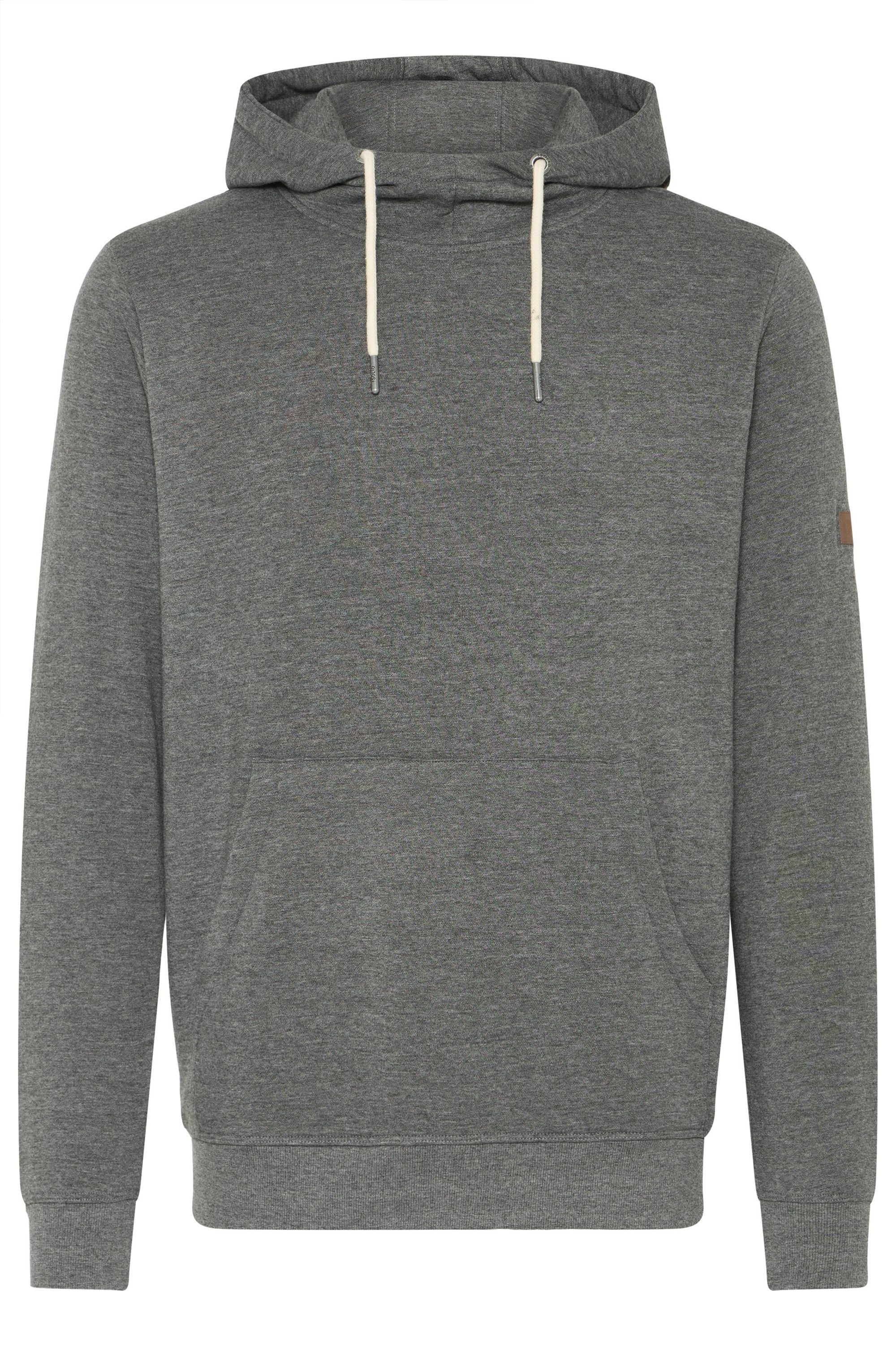 !solid Kapuzenpullover SOLID "Hoodie SDSIMS", Herren, Gr. L, grau (gray melange), Obermaterial: 65% Polyester PES. 35% Baumwolle CO., Pullover Kapuzenpullover