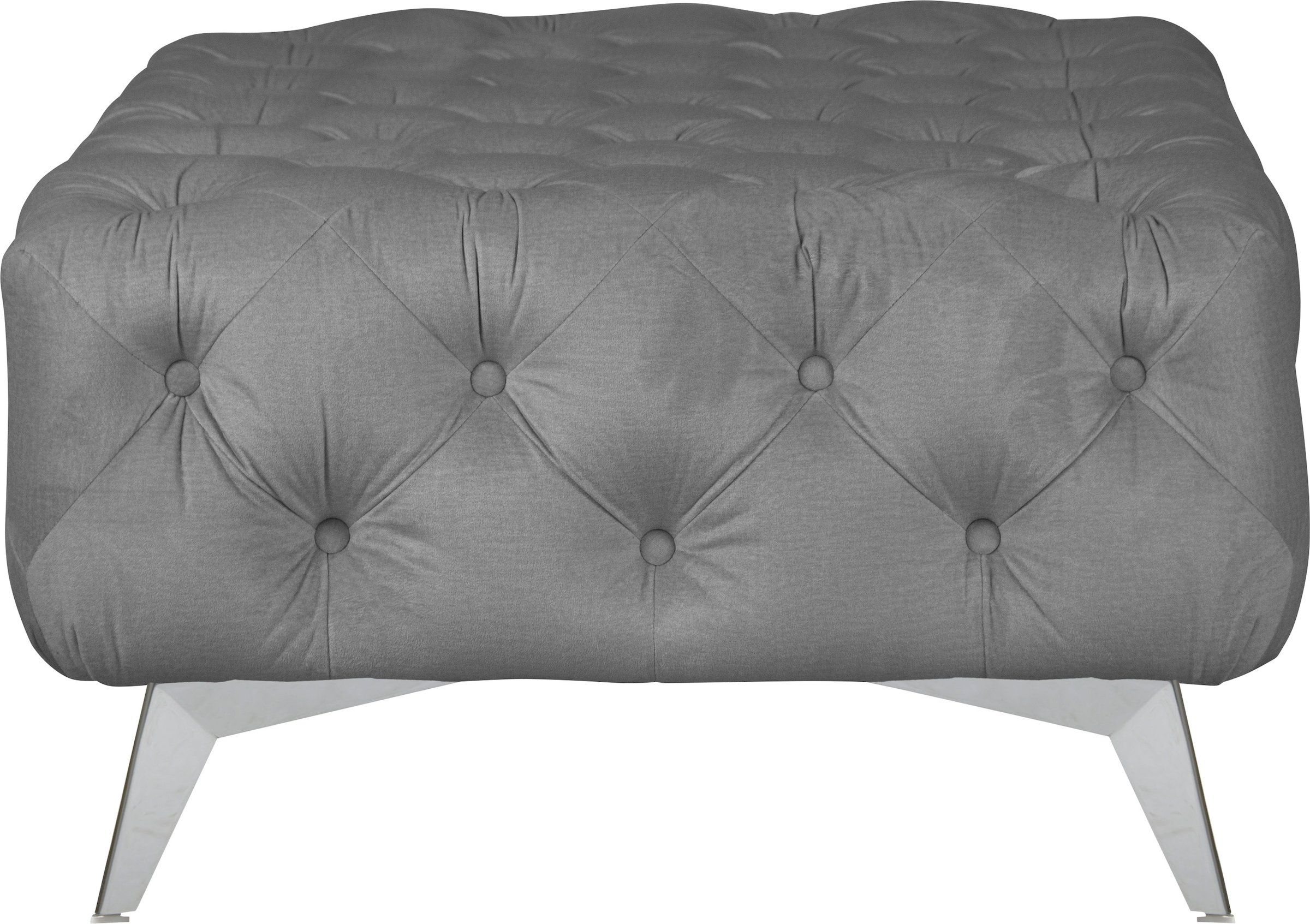 Home affaire Polsterhocker "Amaury" Chesterfield-Optik, Breite 80cm, Fußfar günstig online kaufen