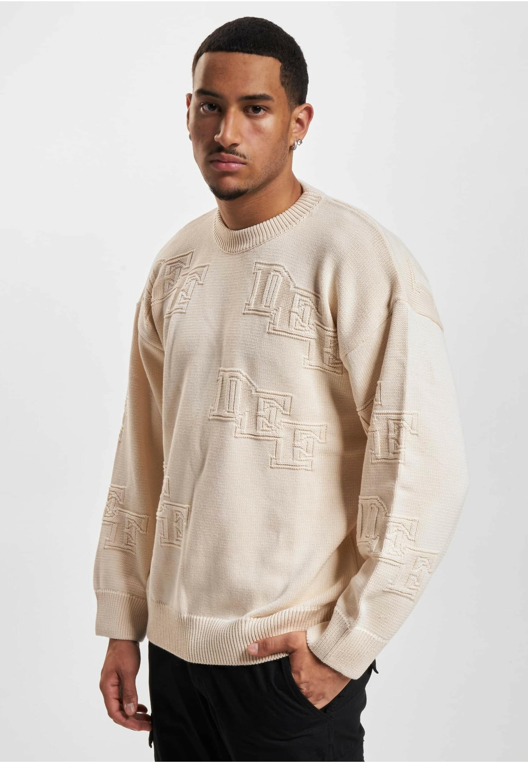 DEF Rundhalspullover »DEF Herren DEF Knit Crewneck«, (1 tlg.)
