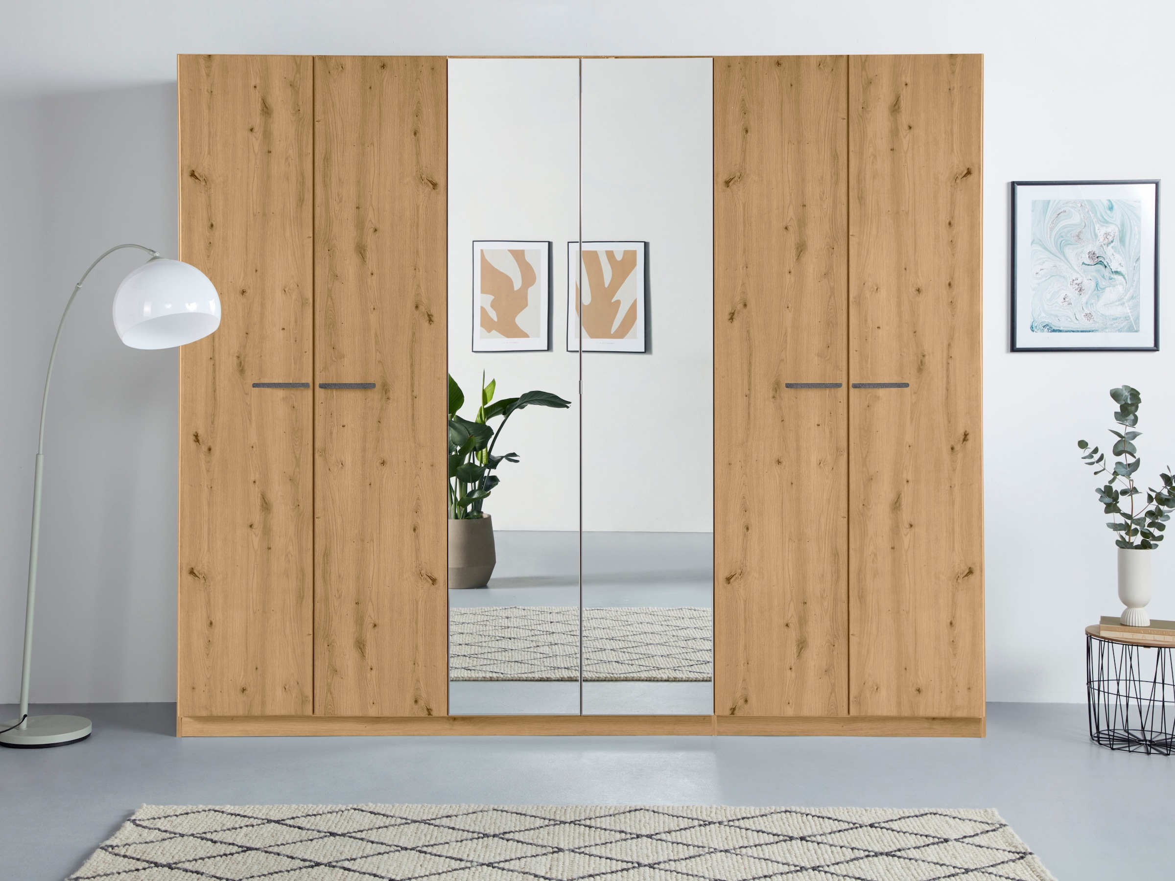 OTTO home Kleiderschrank "Mehrzweckschrank Aktenschrank Möbel Mietswohnung Schlafzimmer OTELI" erhältlich in Breiten 91-360 cm, ab Breite 136cm inkl. Innenschubladen, mit zusätzlichen Einlegeböden, optional mit Spiegel MADE IN GERMANY