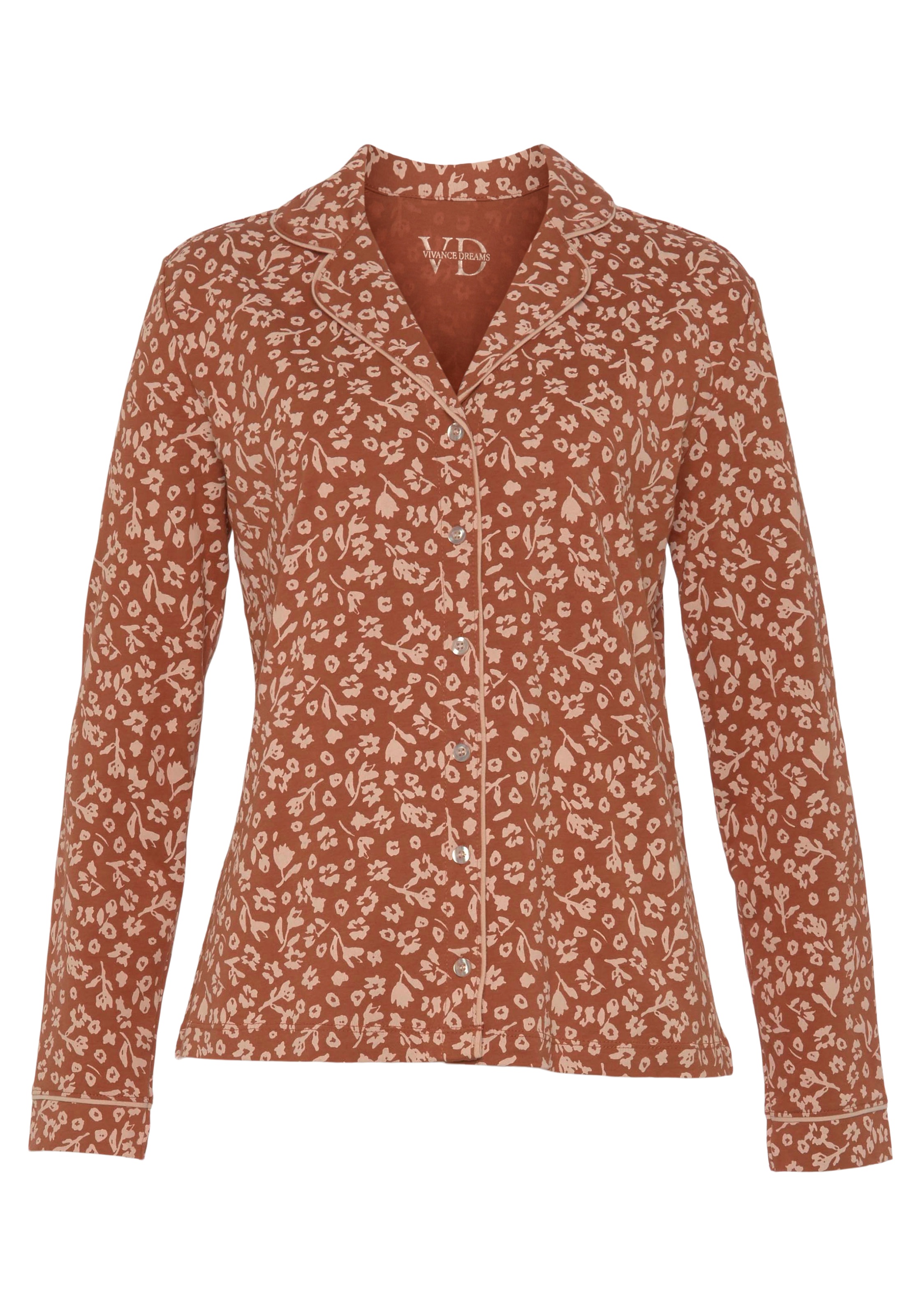 Vivance Dreams Pyjama, (2 tlg.), im klassischen Schnitt