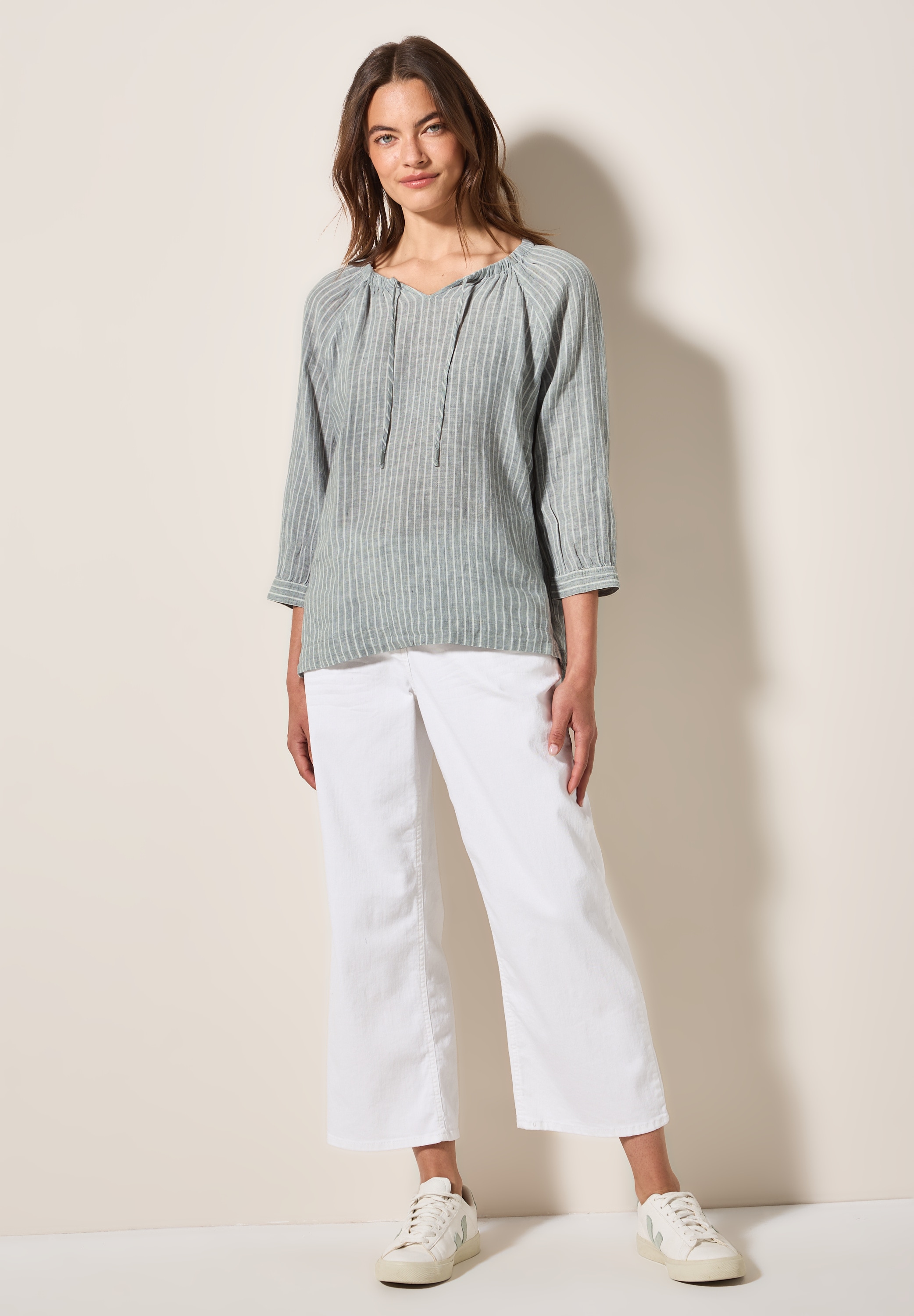 Cecil Klassische Bluse, mit 3/4 Ärmeln