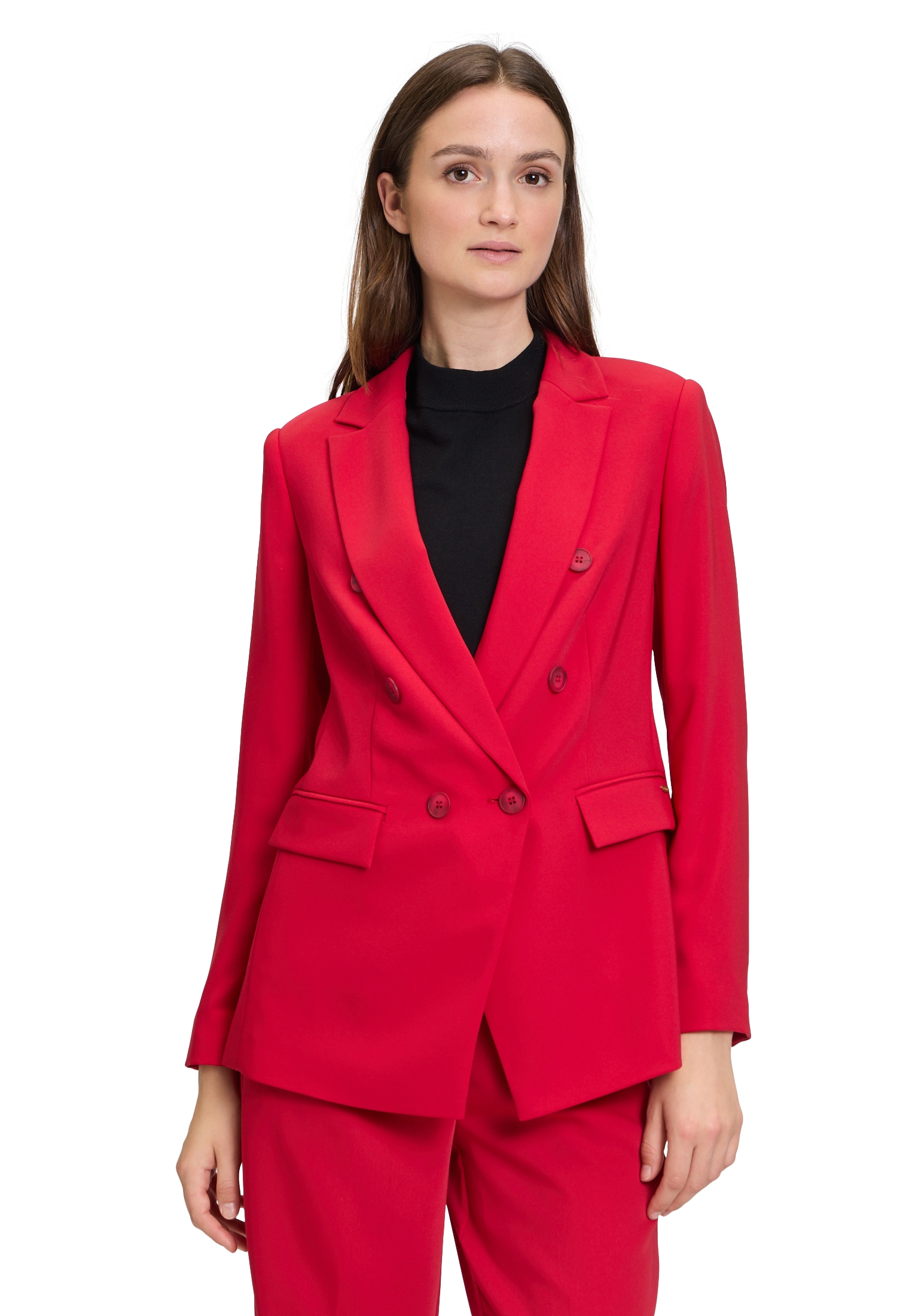 Longblazer »Betty & Co Businessblazer mit Taschen«, Nahtführung