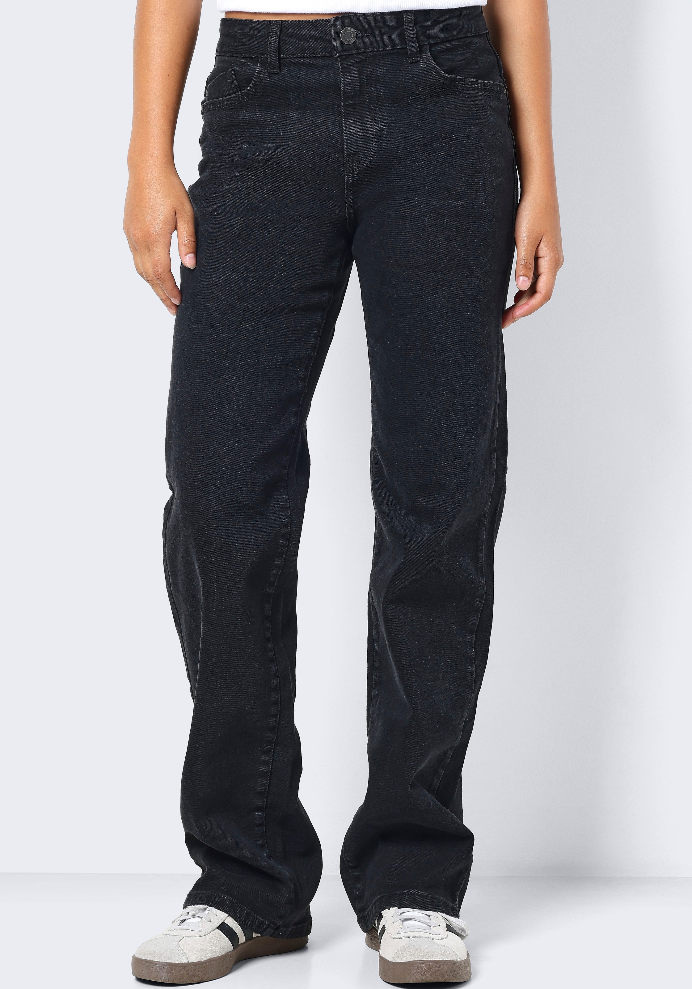 NOOS« may »NMYOLANDA Noisy | WIDE für NW JEANS kaufen BLACK BAUR Straight-Jeans