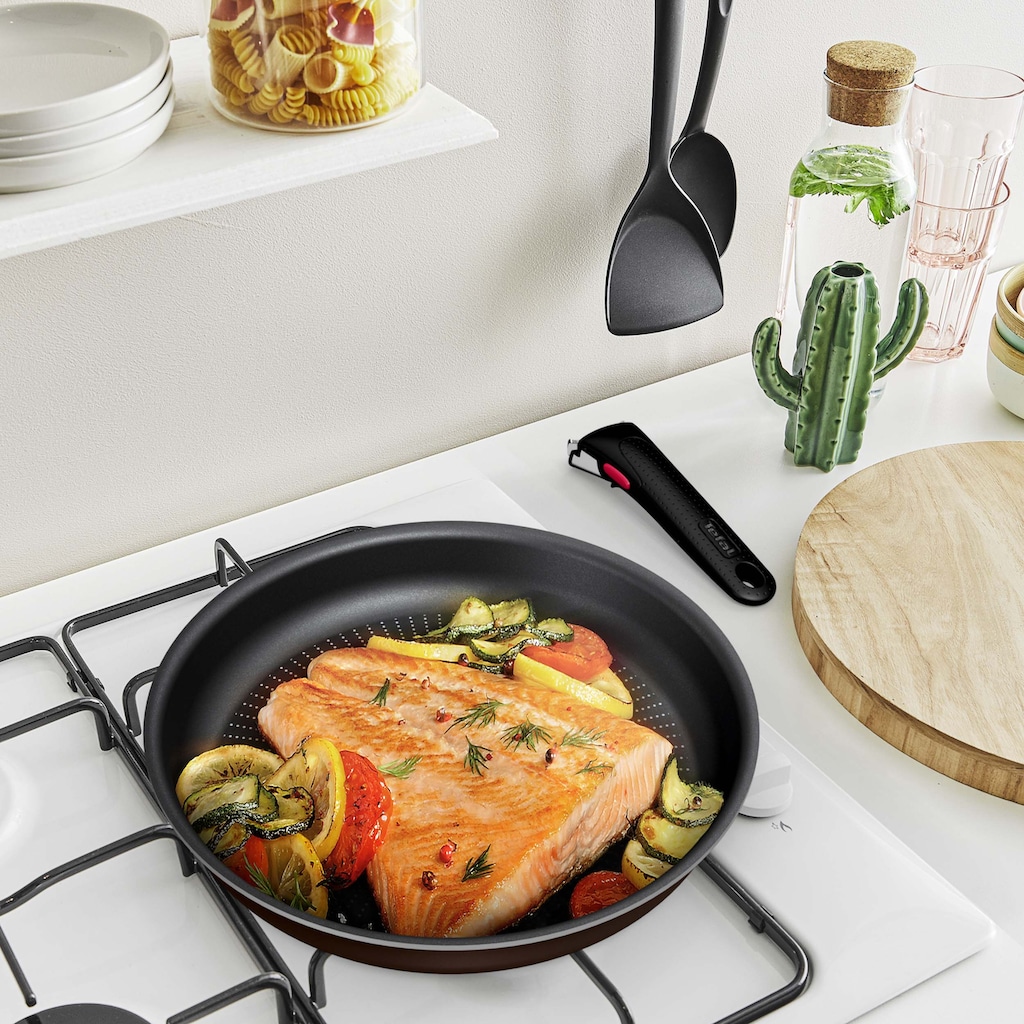 Tefal Pfannen-Set »Ingenio XL Force«, Aluminium, (Set, 3 tlg., je 1 Pfanne Ø 24/28 cm, H: 6 cm)