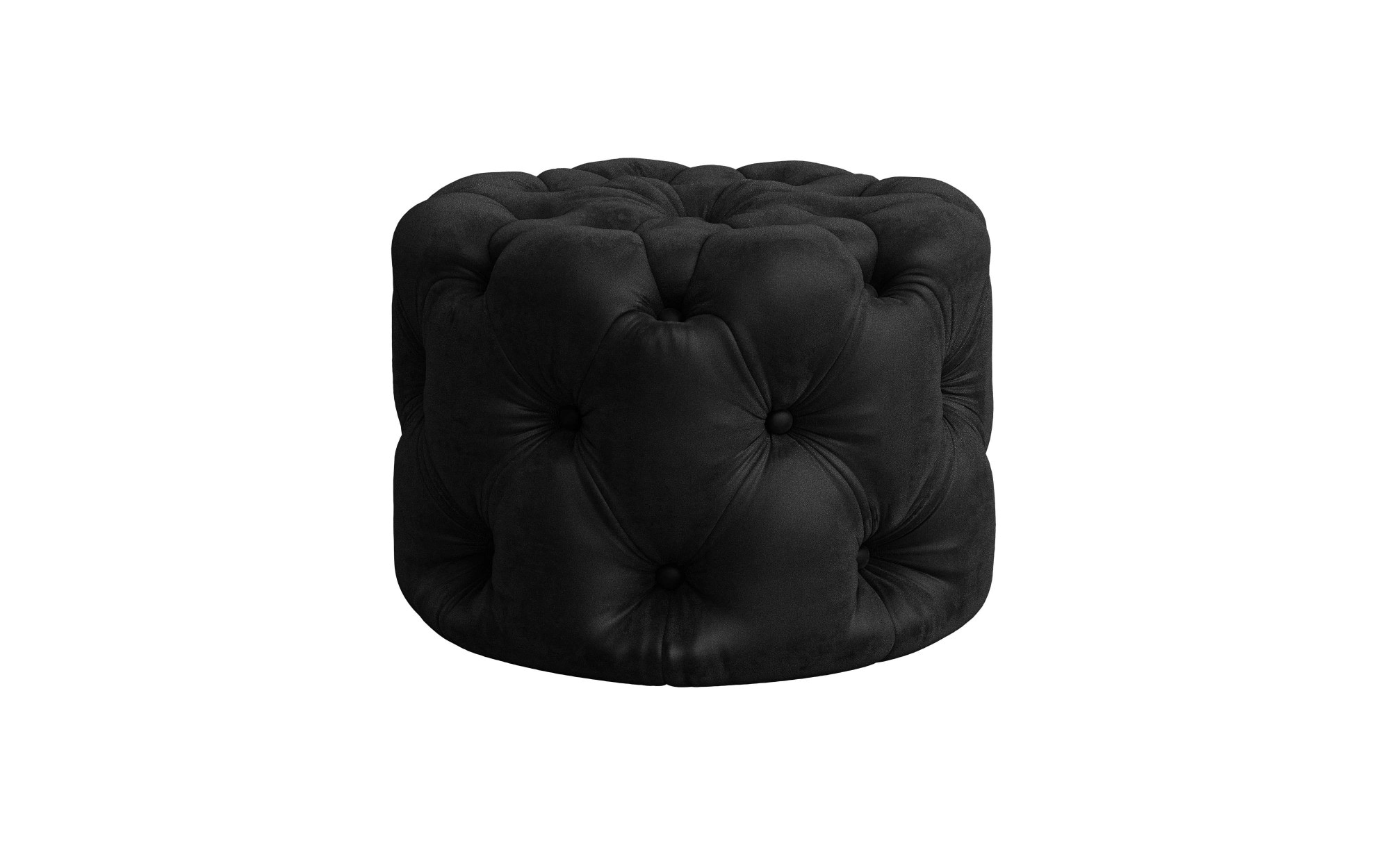Places of Style Hocker »FOLLINA«, Polsterhocker mit klassischer Chesterfield-Knopfheftung