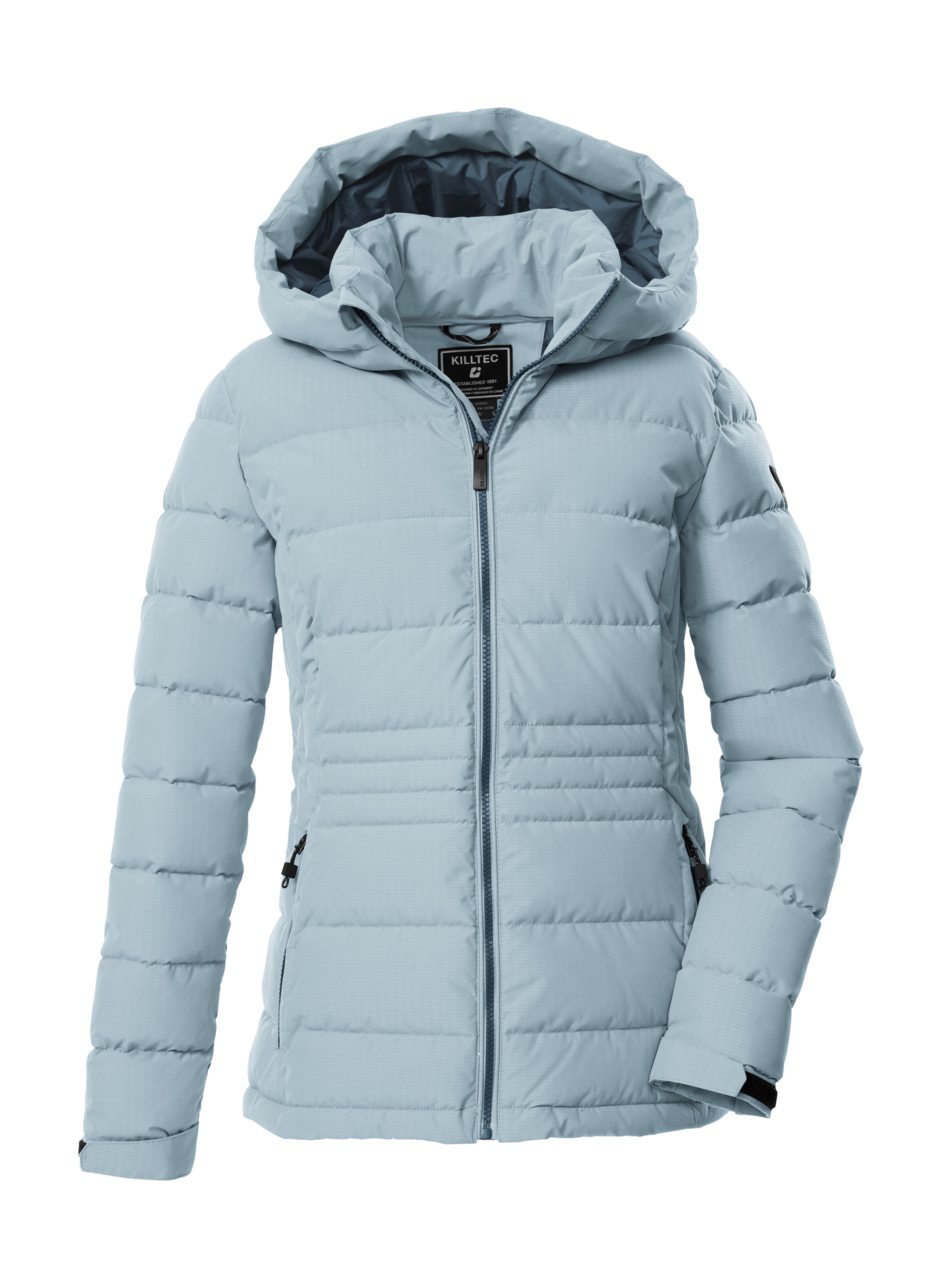 Killtec "KOW 10 WMN QLTD JCKT" Winddichte, wasserabweisende Damen Steppjacke mit verstellbarer Kapuze
