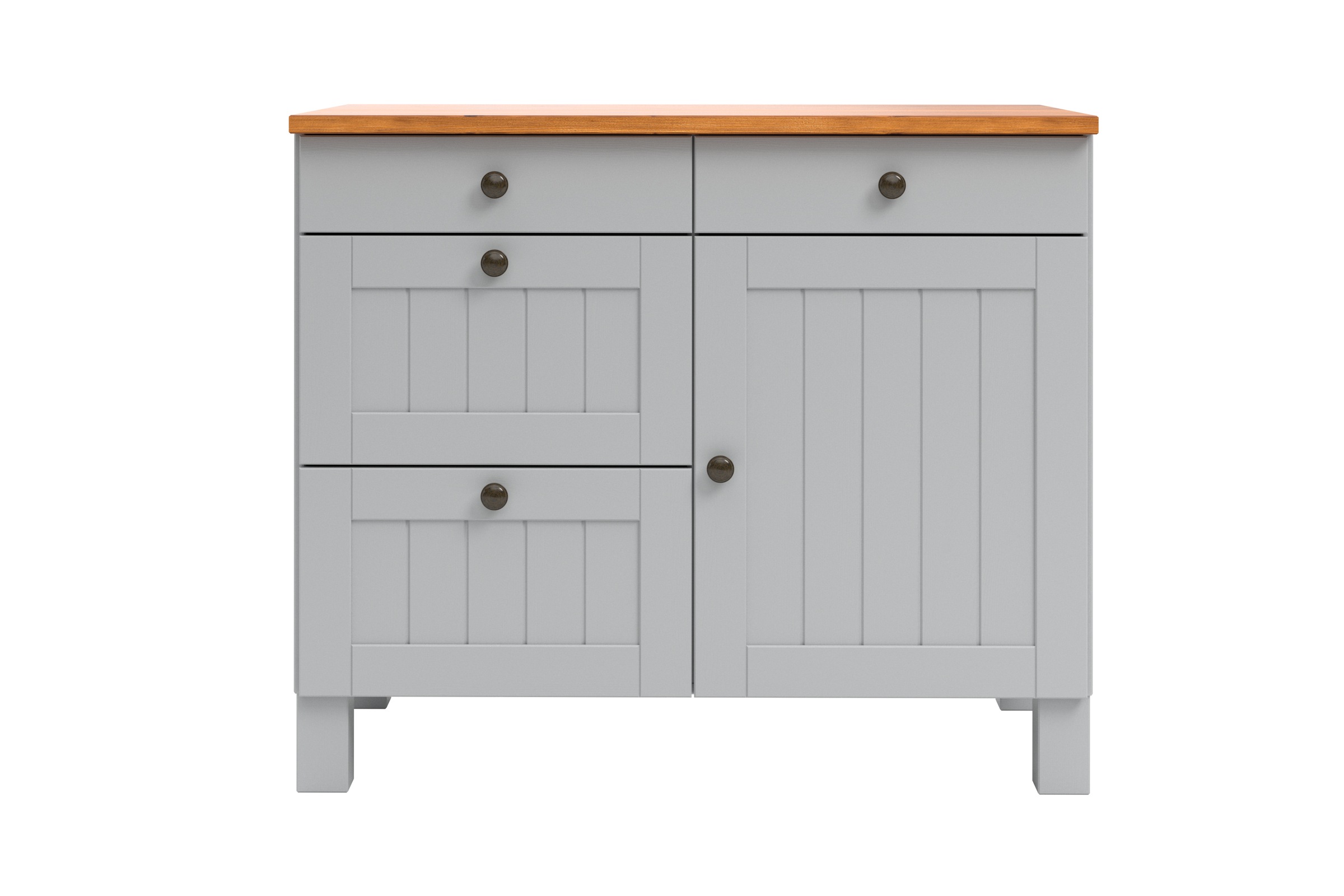 Home affaire Unterschrank »Alby2«, Mit Metallgriffen, Breite 100 cm