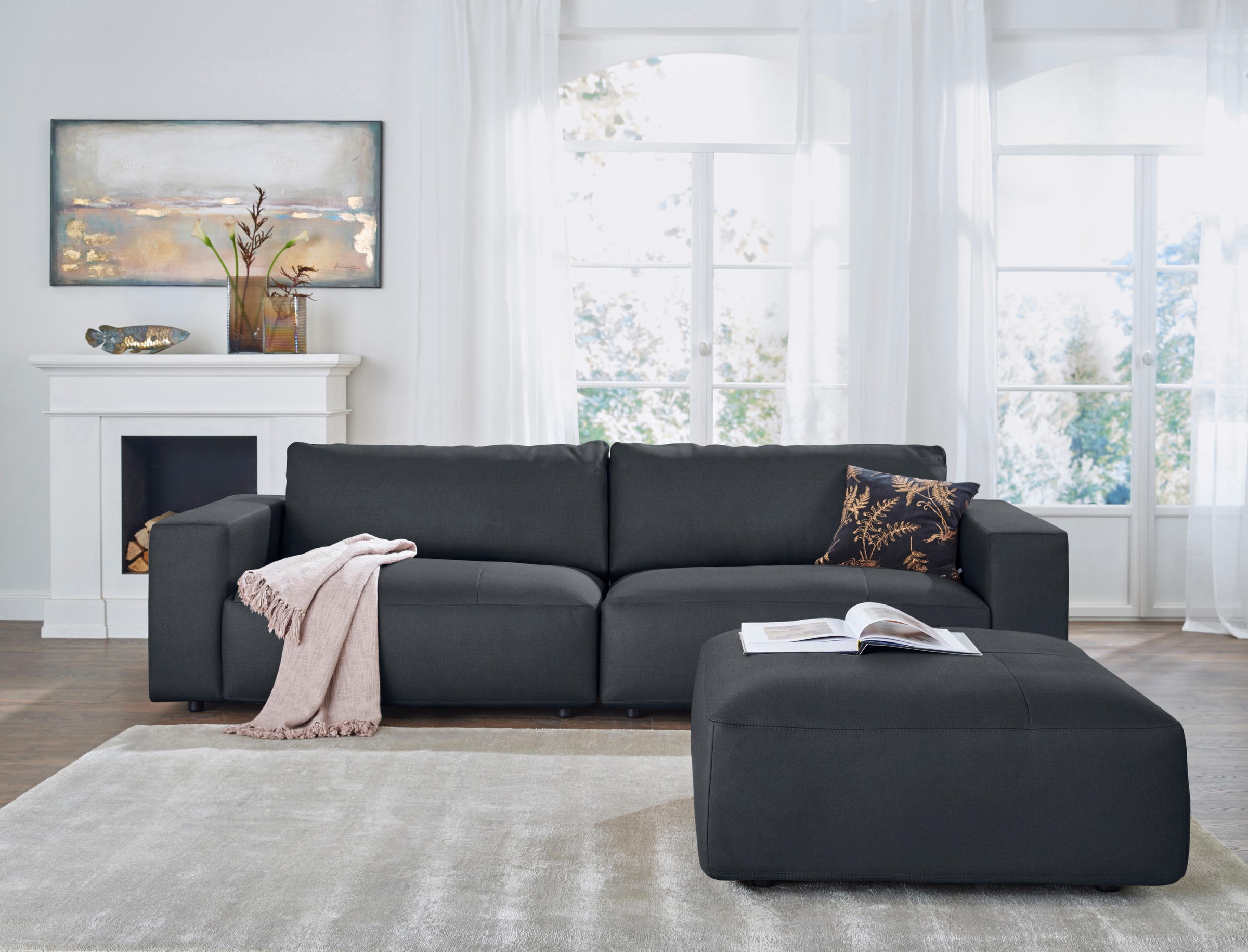 Musterring Big-Sofa »LUCIA«, in vielen Qualitäten und 4 unterschiedlichen Nähten, 3-Sitzer