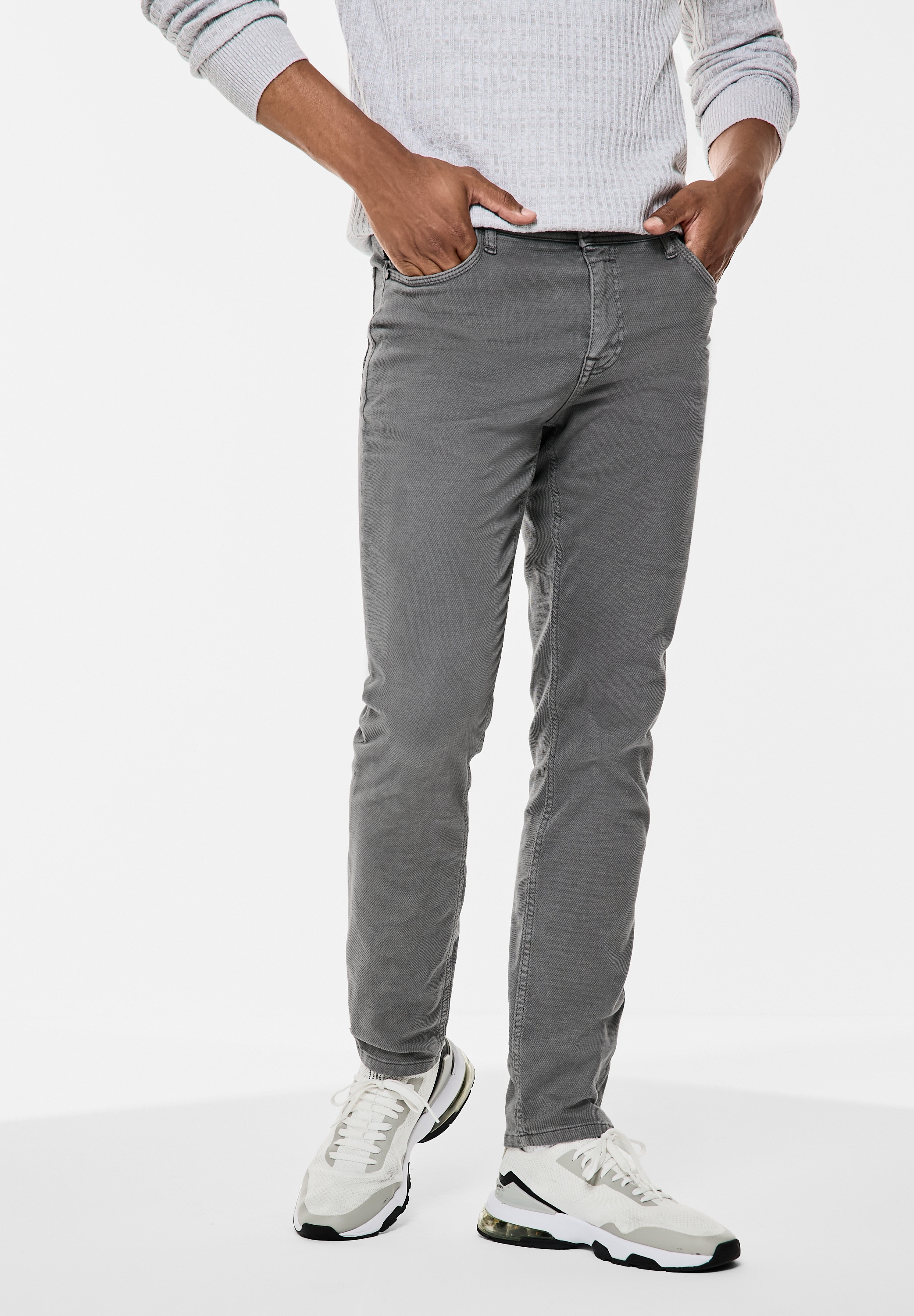 STREET ONE MEN 5-Pocket-Hose, aus Baumwolle mit Stretchanteil