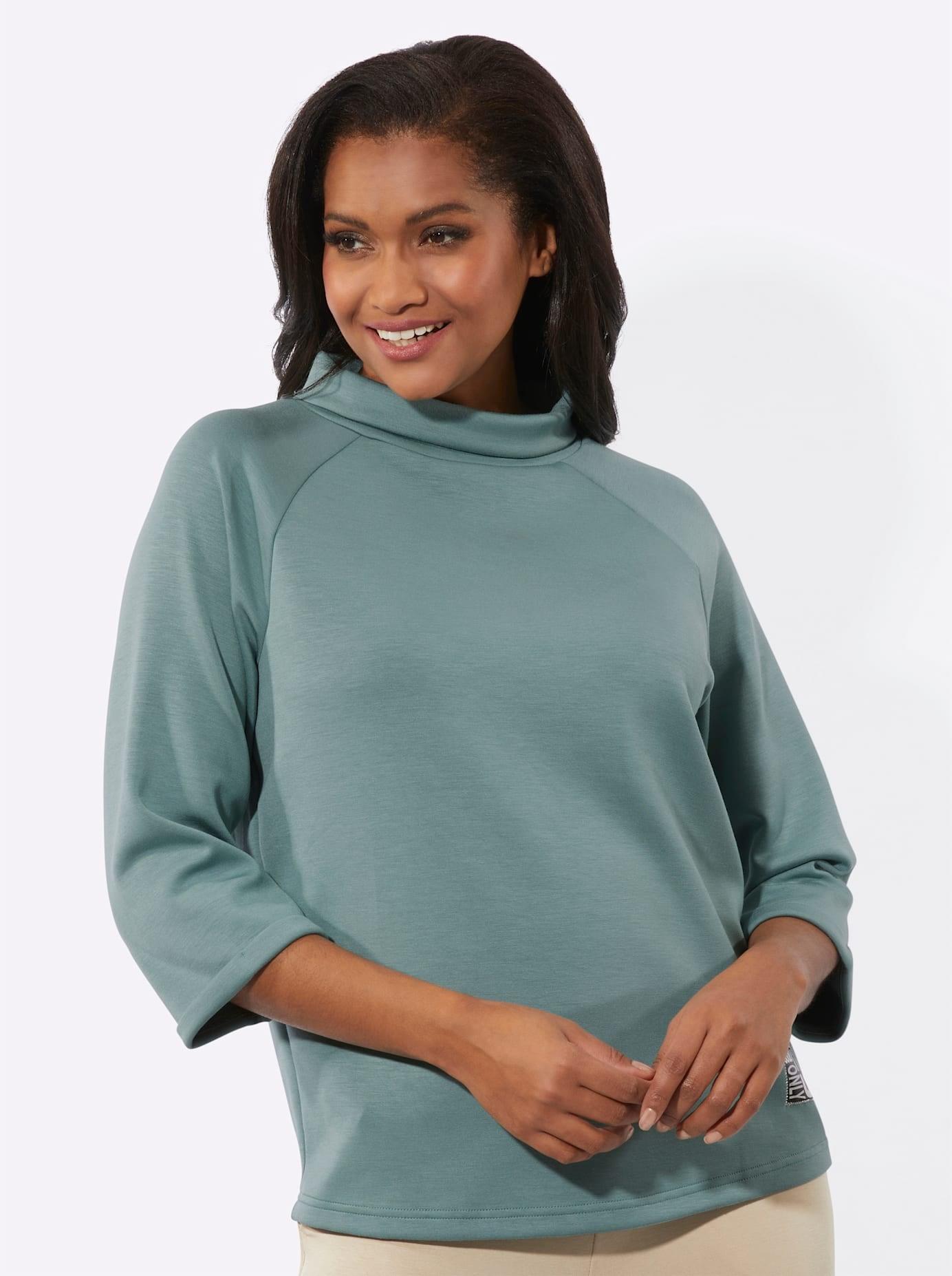 Inspirationen 3/4-Arm-Shirt "Rollkragen-Shirt" 1 Stk. tlg. günstig online kaufen