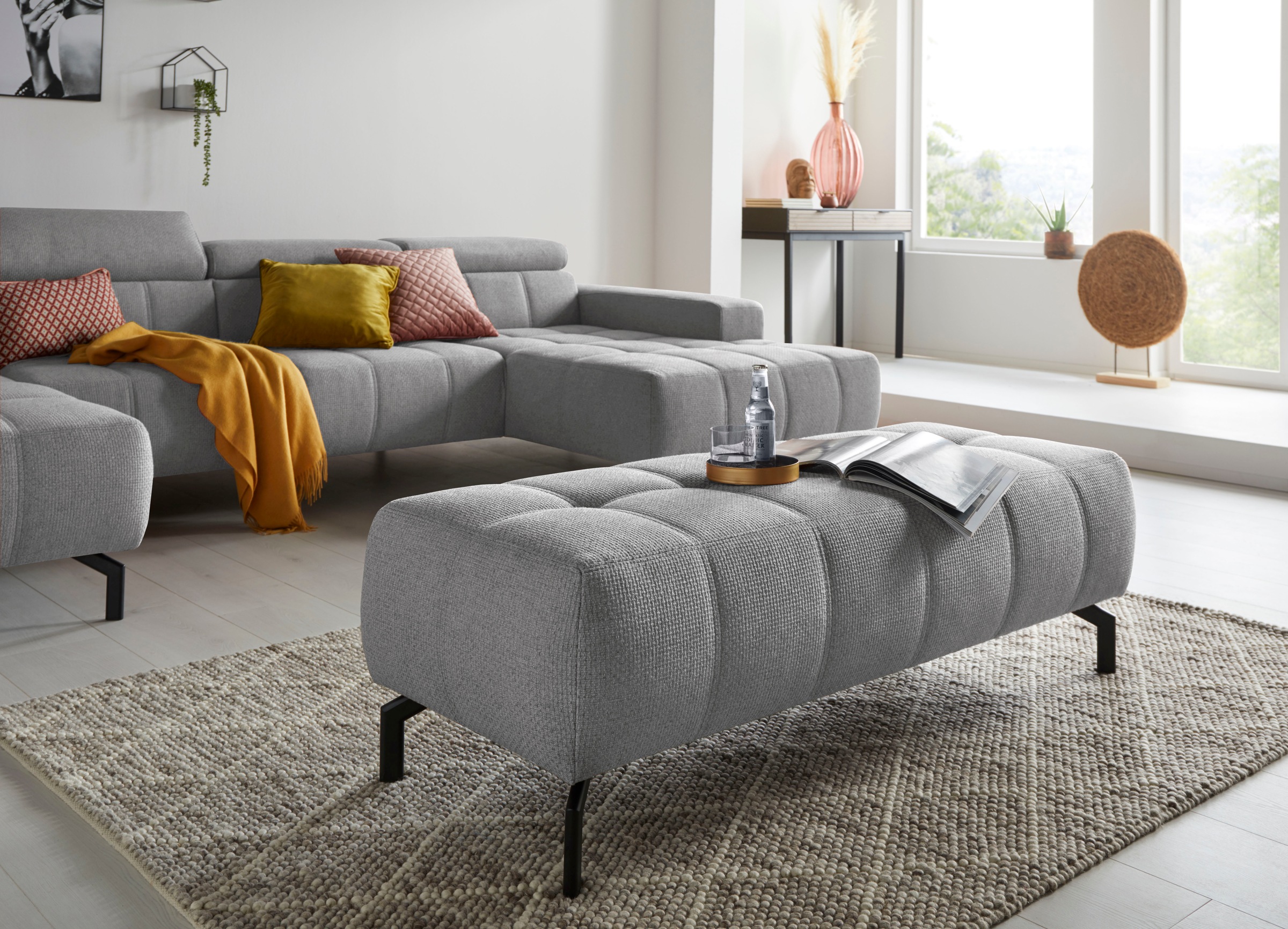 DOMO collection Polsterhocker »Cunelli«, passend zur "Cunelli"-Serie