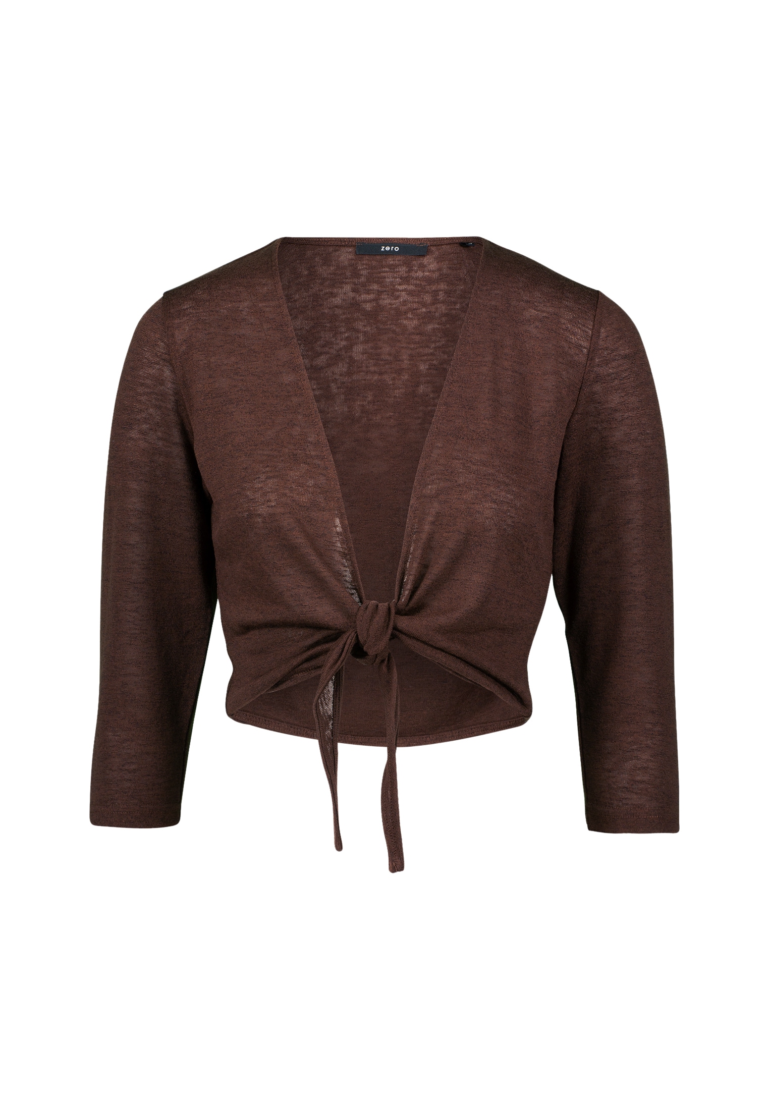 Zero Sweatshirt »zero Strickjacke zum Binden«, drapiert /gerafft