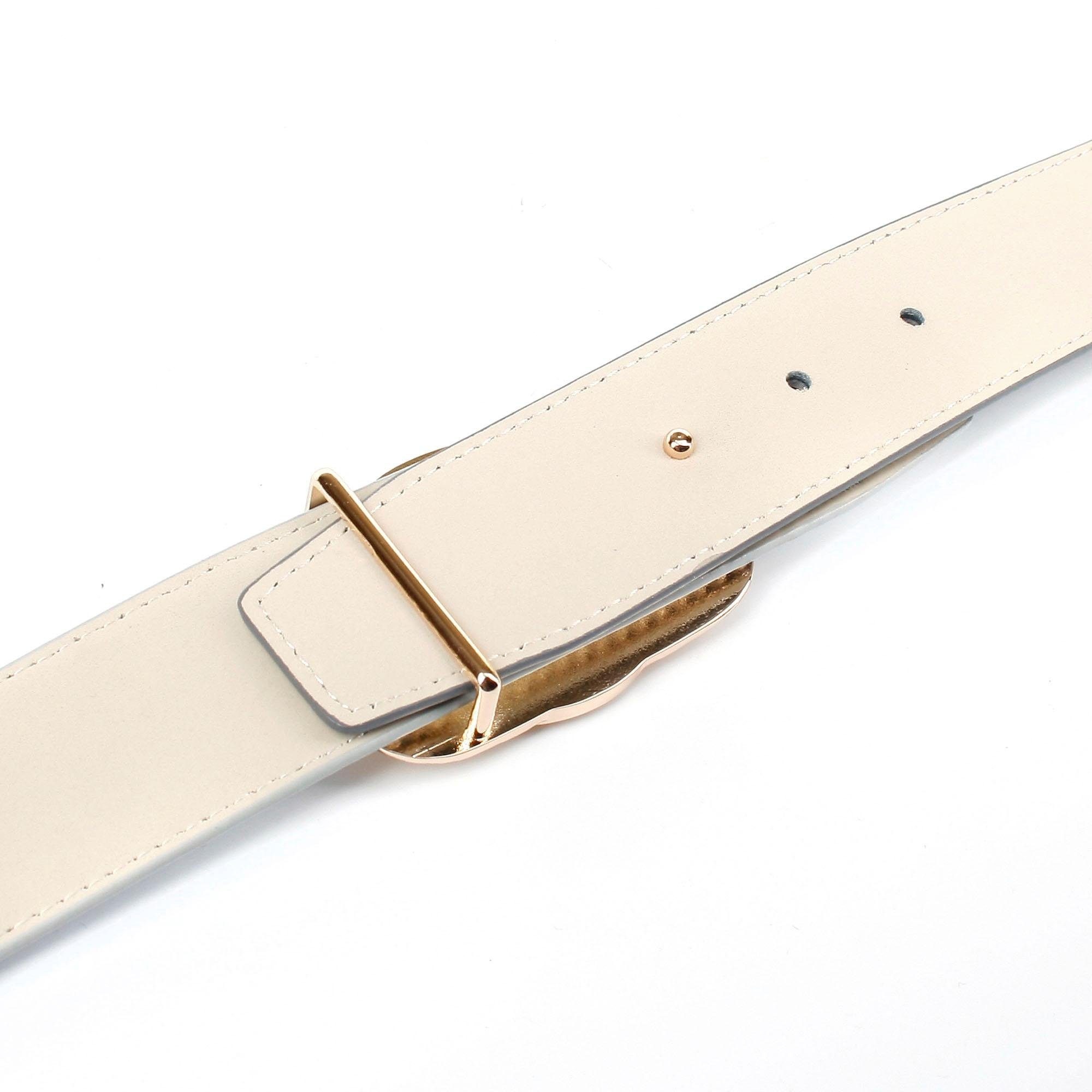 Anthoni Crown Ledergürtel, mit Fashion-Koppelschließe in Bicolor-Optik