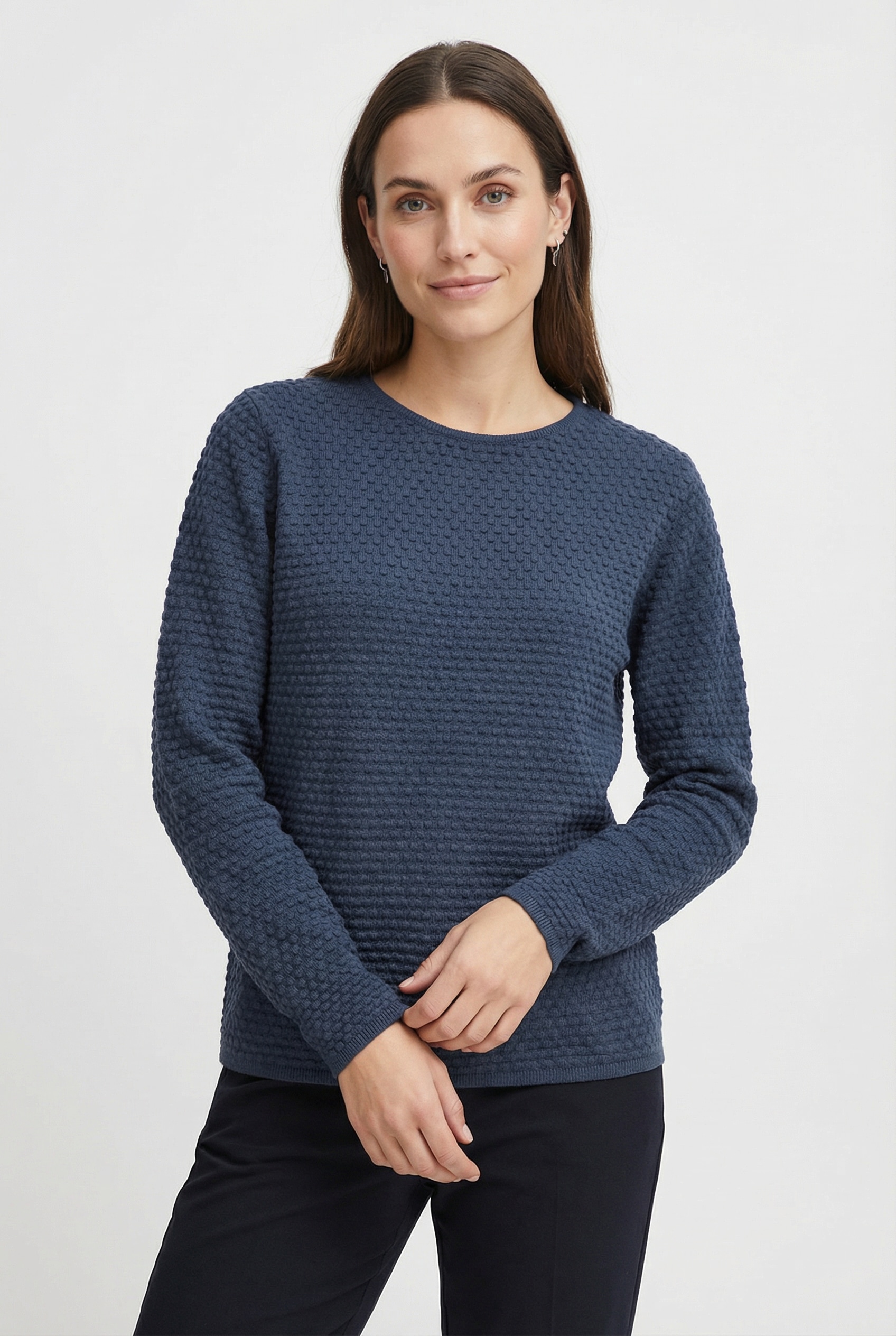 FREEQUENT Strickpullover »FQDODO-PU-DOTTIE« mit Strick-Knoten-Details