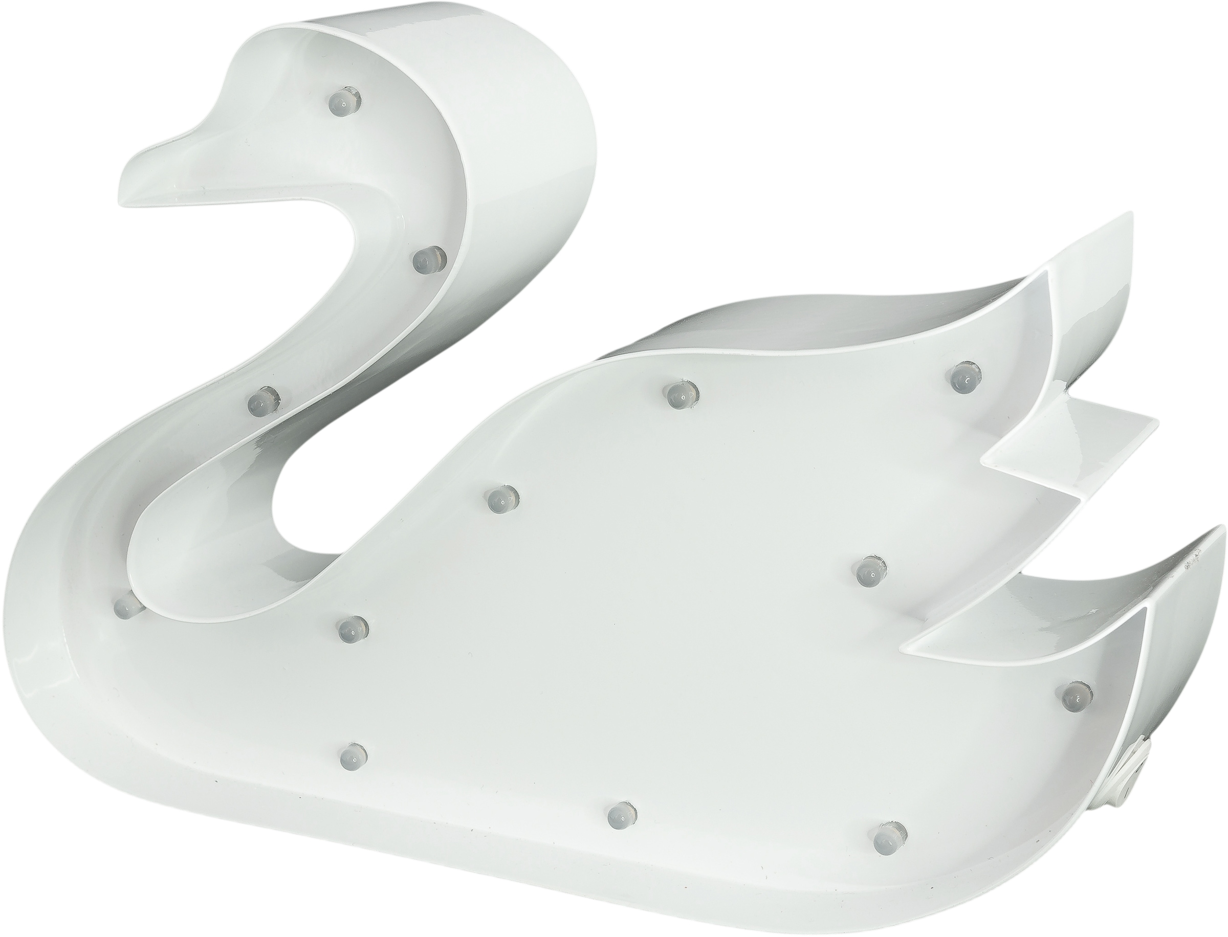 MARQUEE LIGHTS LED Dekolicht »Swan«, 13 flammig-flammig, Wandlampe, Tischlampe Swan mit 13 festverbauten LEDs - 23x16 cm