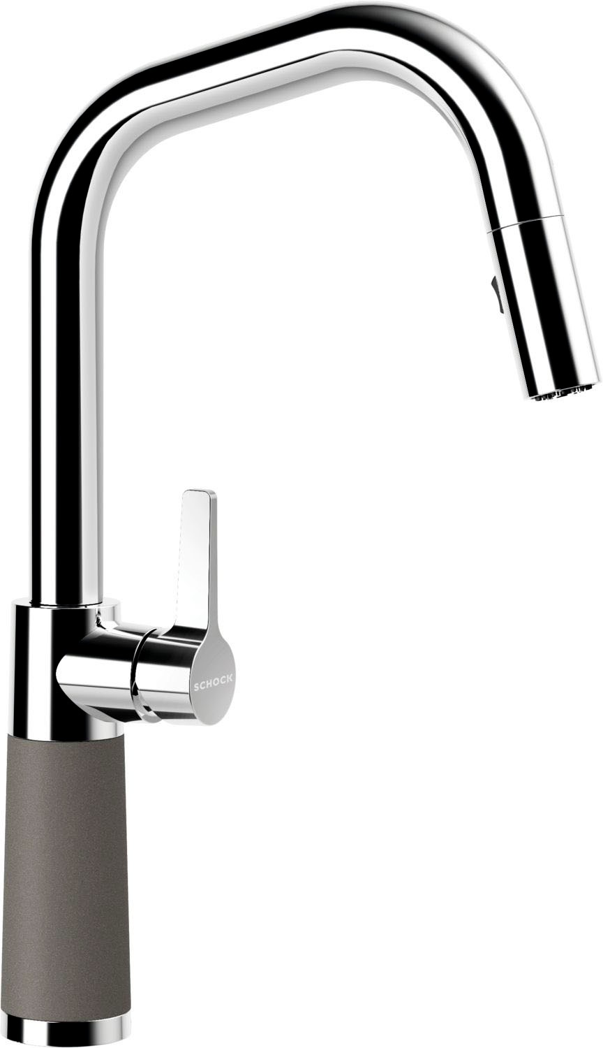 Schock "SC-530 SB" ausziehbar, Strahl-Brause, Rückflussverhinderer, Schwenkbereich 120