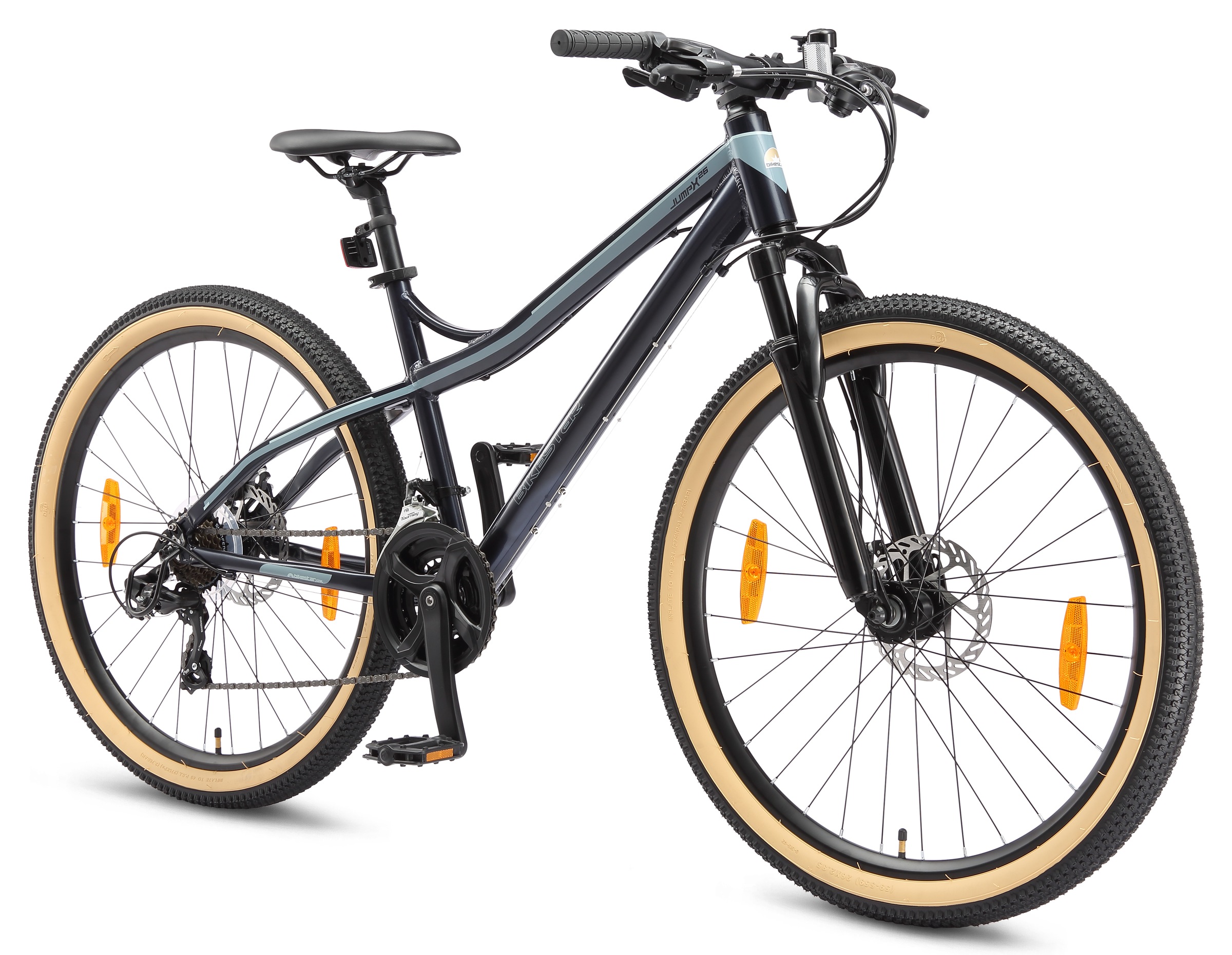 Bikestar Mountainbike 21 Gang Shimano RD-TY300 Schaltwerk Kettenschaltung für Damen und Herren, Kettenschaltung