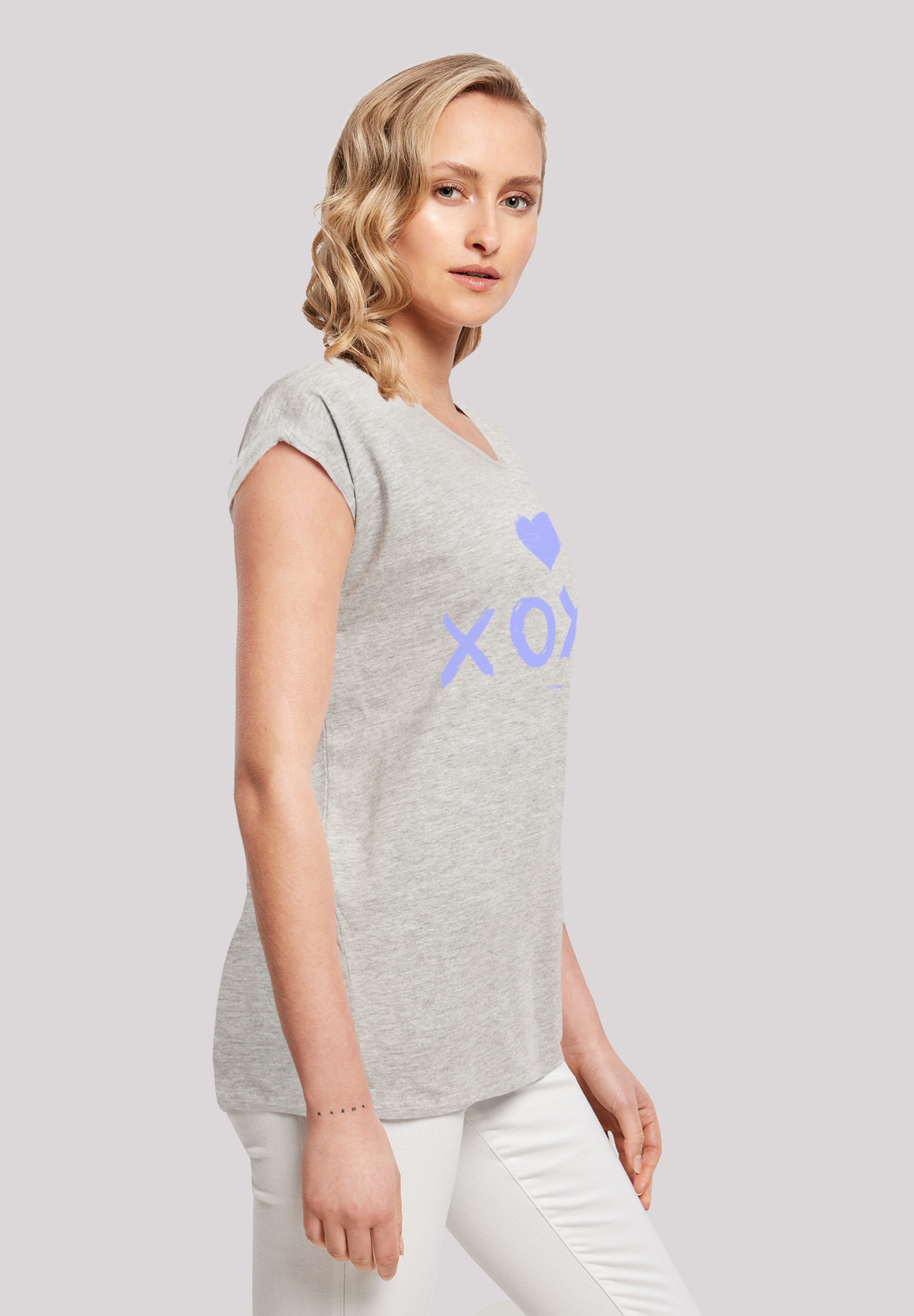 F4NT4STIC T-Shirt »Valentinstag xoxo Herz«, Print