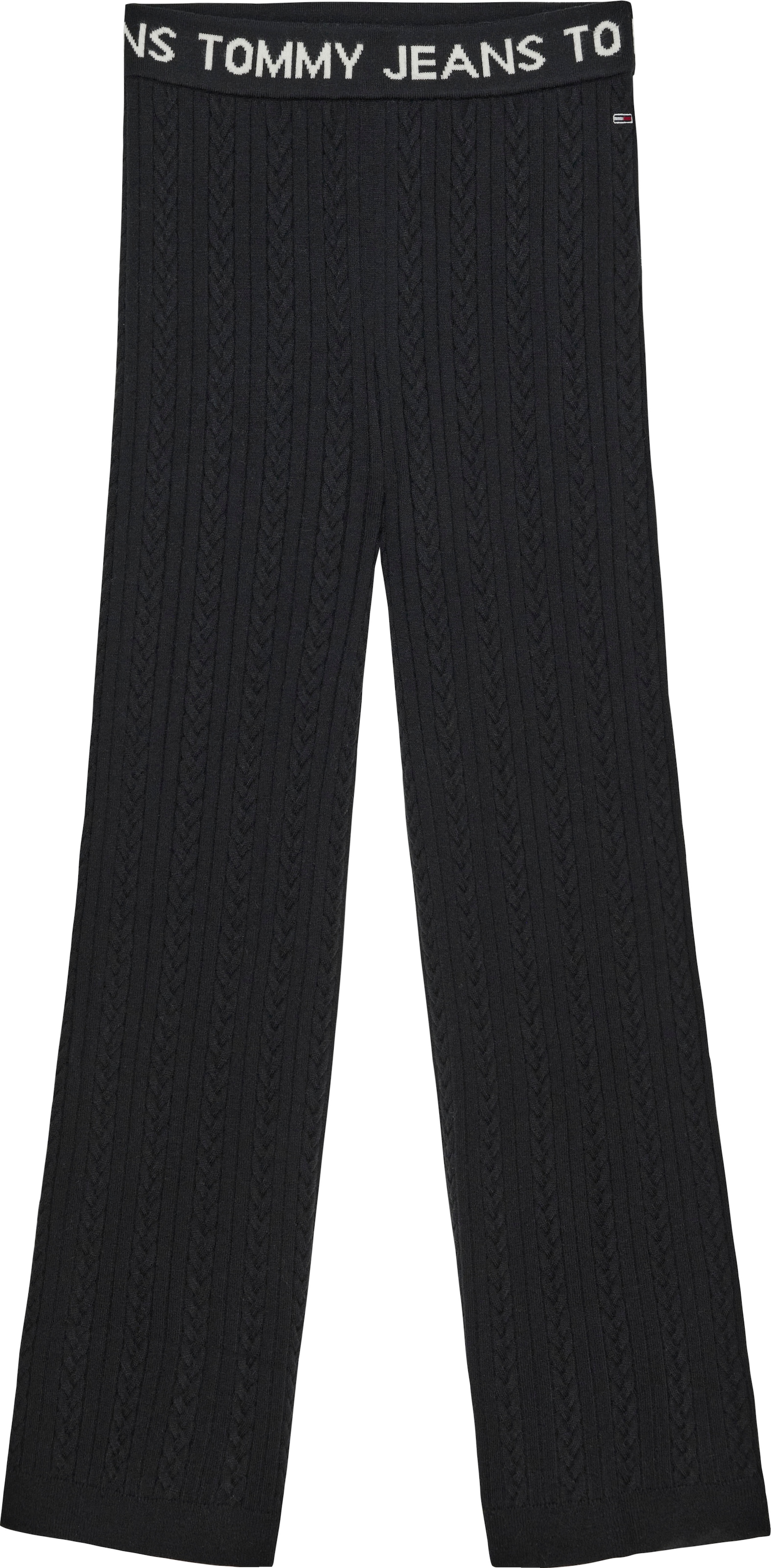 Stickerei mit Tommy »TJW Tommy Jeans KNIT Jeans bestellen Strickhose BAUR Logo- CABLE PANTS«, |