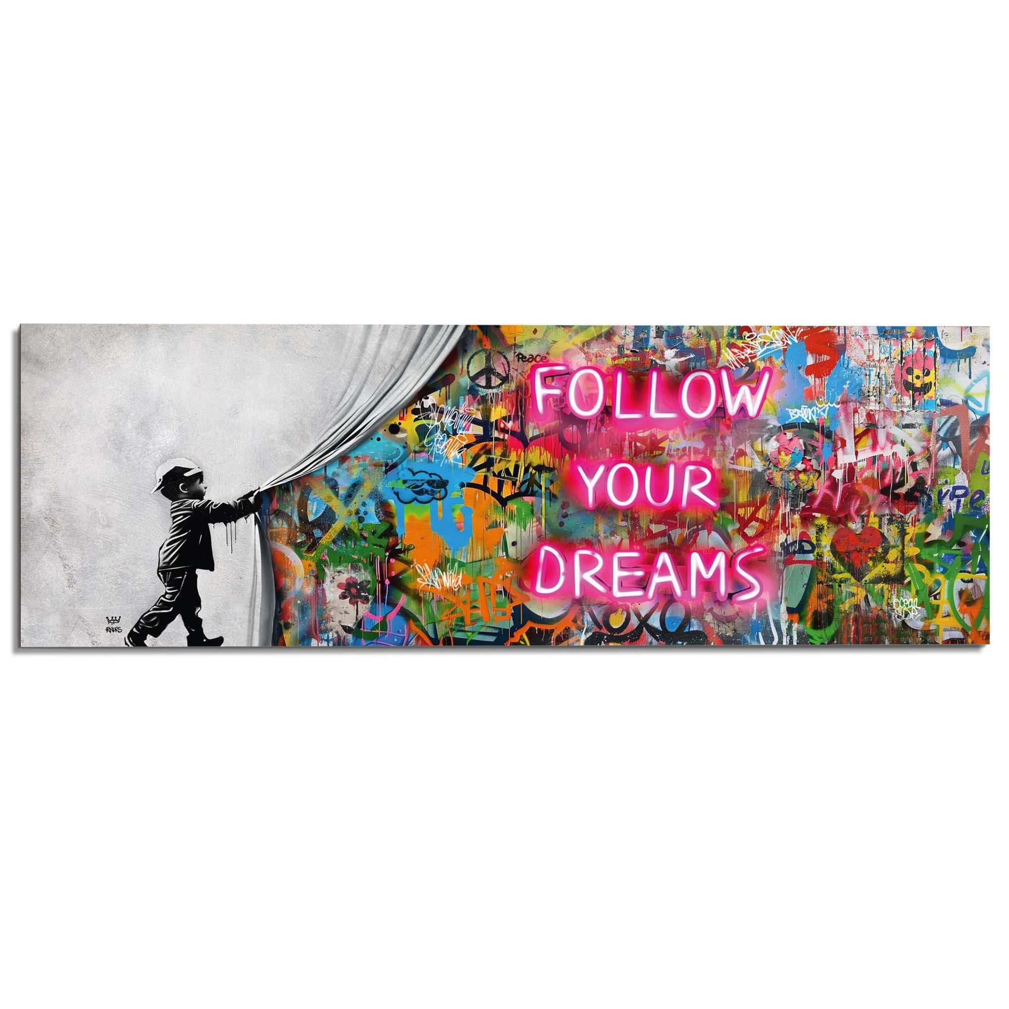 Reinders Deco-Panel "Surprise Wall" Kinderzimmer - Graffiti - Mehrfarbig - MDF - Kunst - 156x52 cm