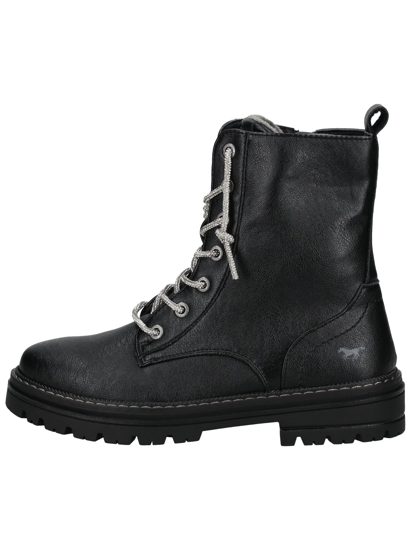 Mustang Shoes Schnürstiefelette "Mustang Shoes Stiefelette Lederimitat" günstig online kaufen