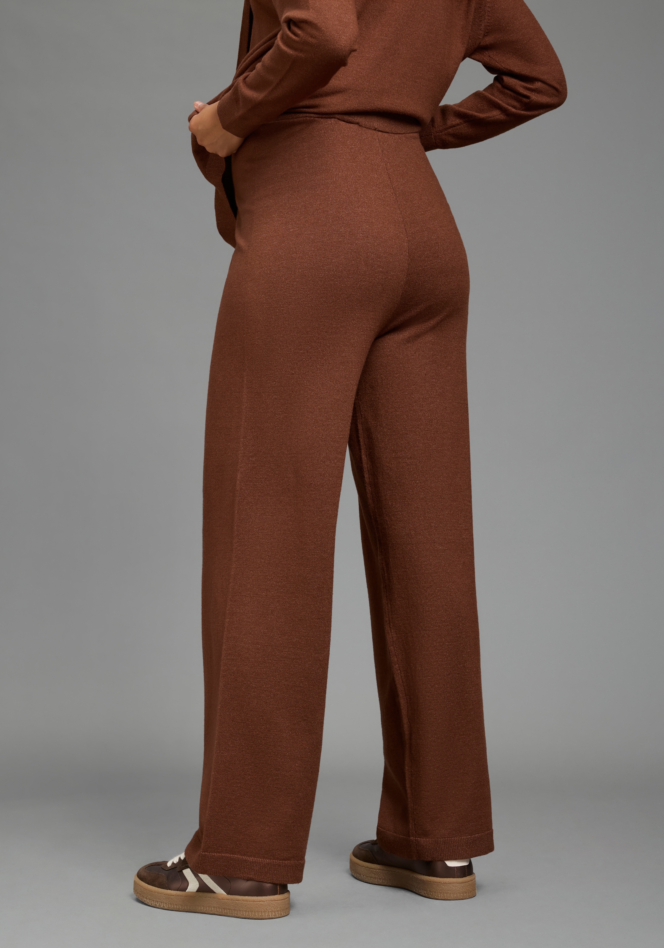 Neun Monate Umstandshose »Strickhose für Schwangerschaft und Stillzeit«  Umstands-Strickhose mit extra weitem Bund