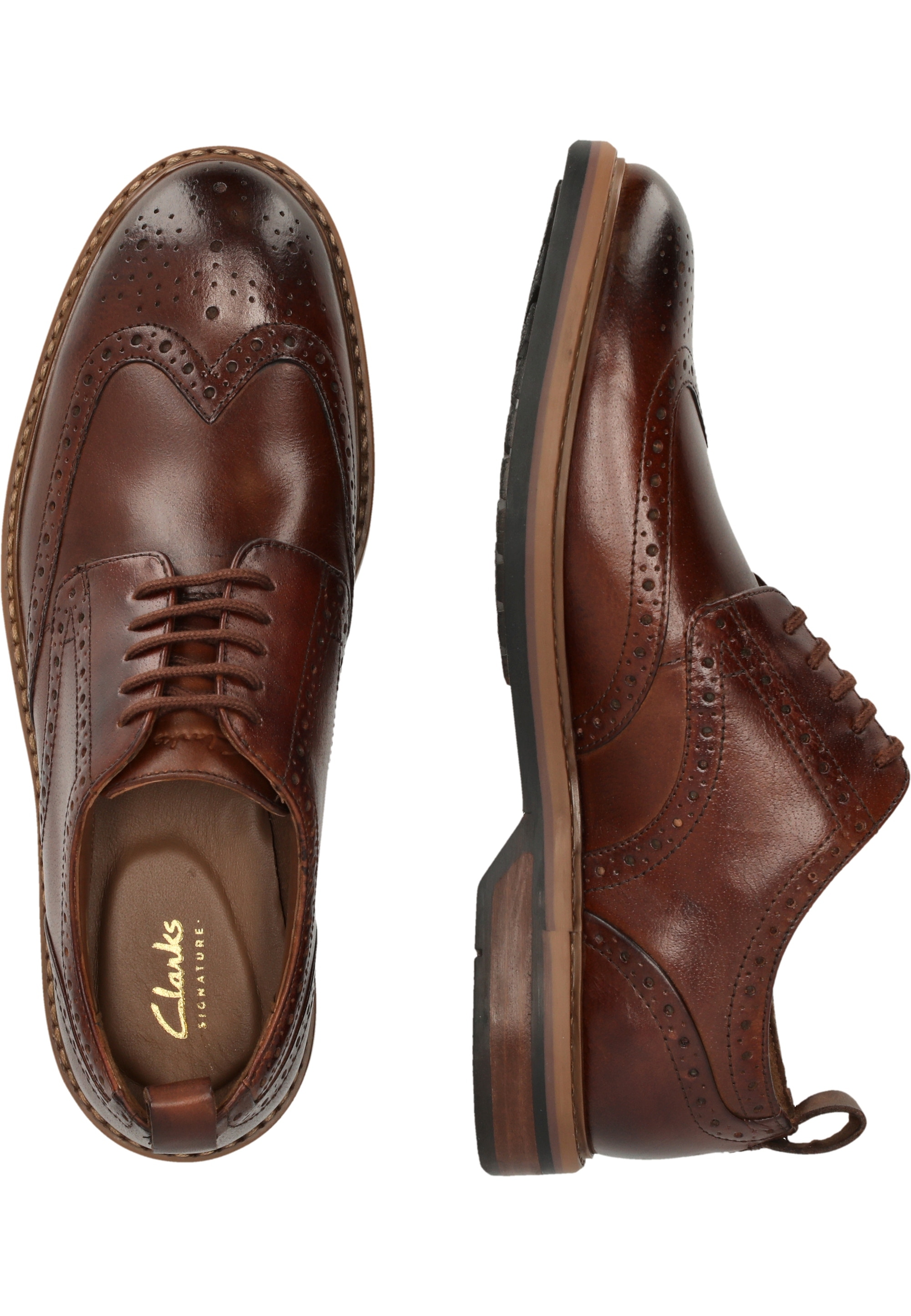 Clarks Schnürschuh »Aldwin Limit«, in hangefertiger Qualität