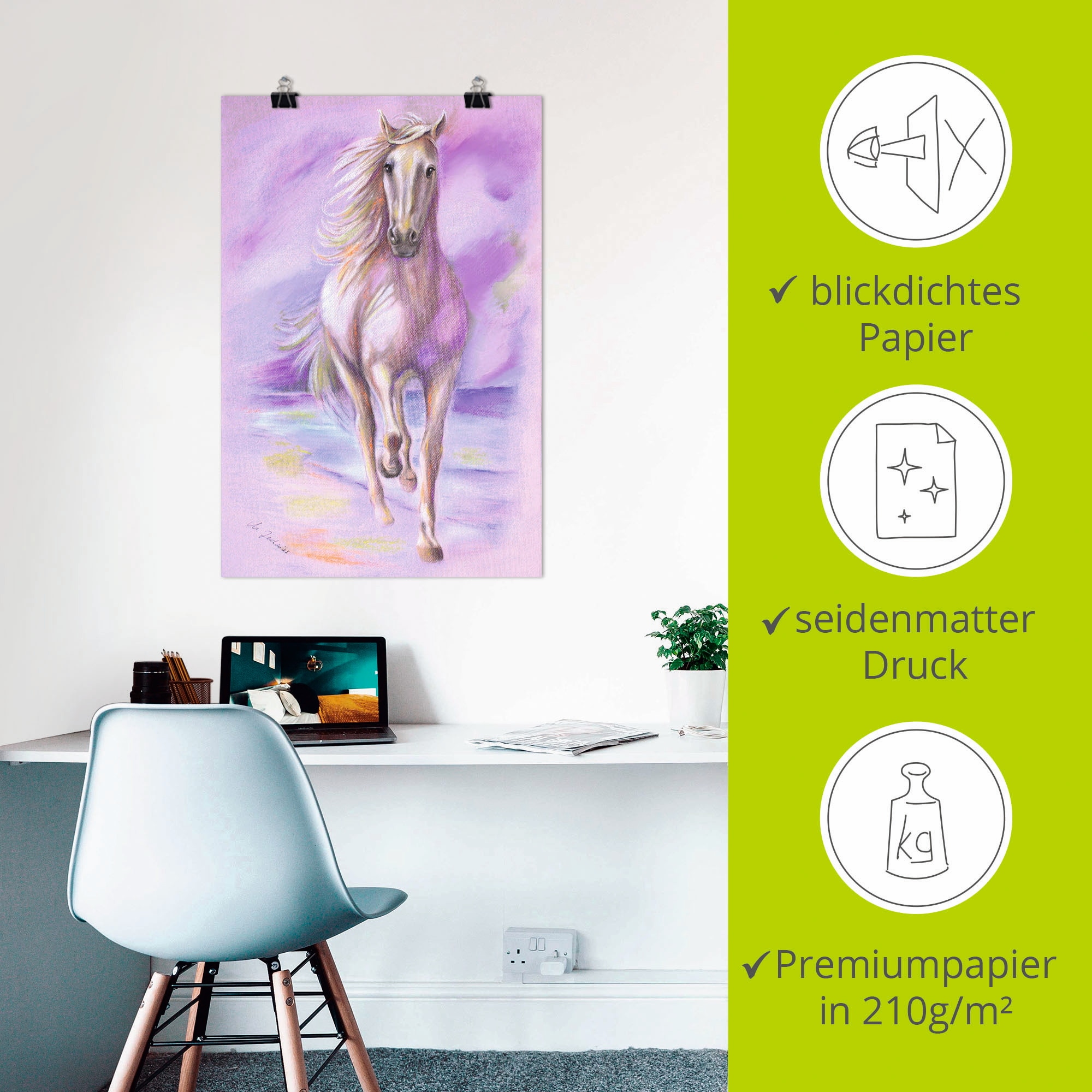 Artland Wandbild »Traumpferd«, Haustiere, (1 St.), als Leinwandbild, Poster in verschied. Größen