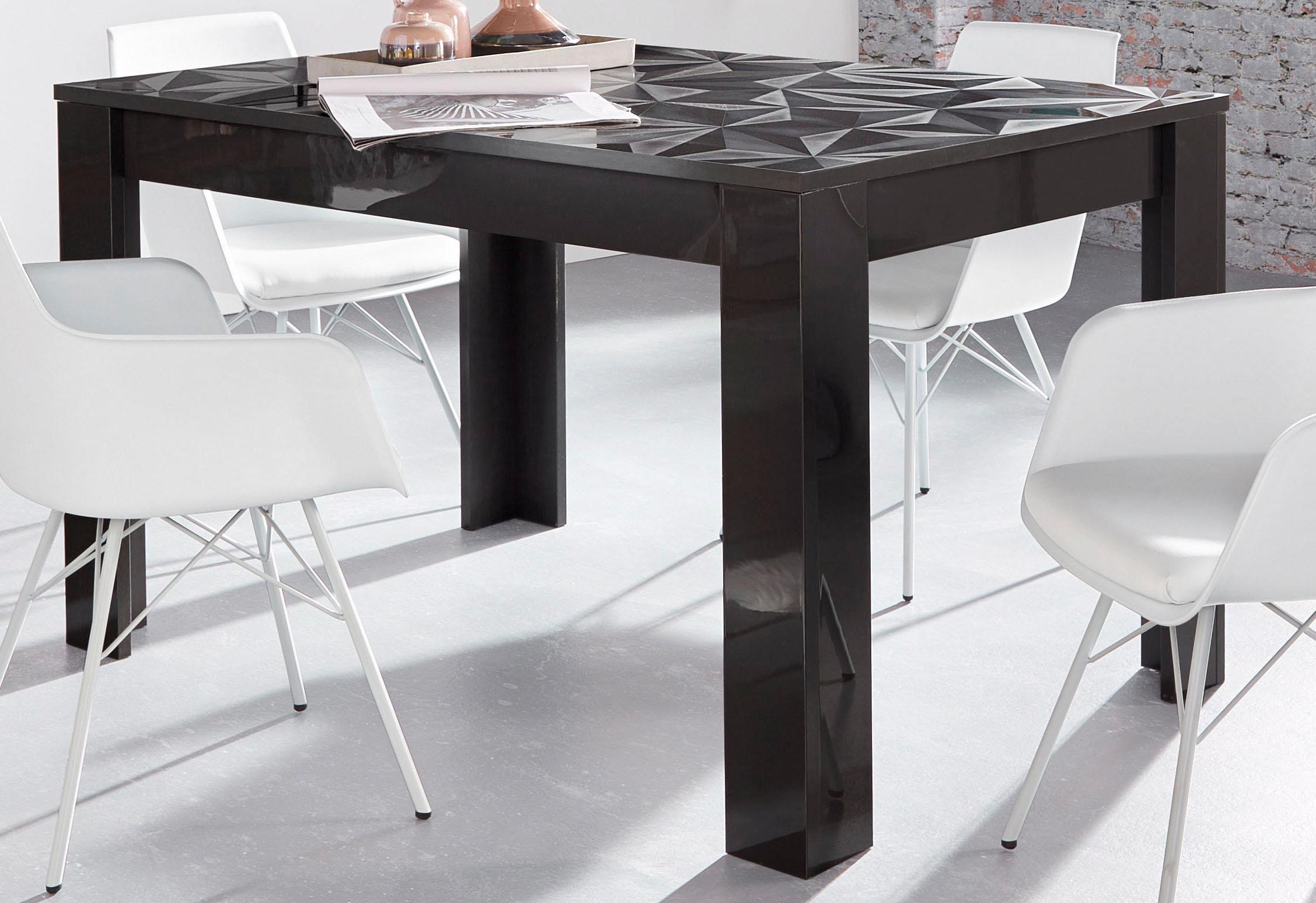 Thumbnail - Home affaire Esstisch "Prisma 137x90 cm, Esszimmertisch, ausziehbar, erweiterbar auf 185 cm" rechteckig,Tischplatte Stär...