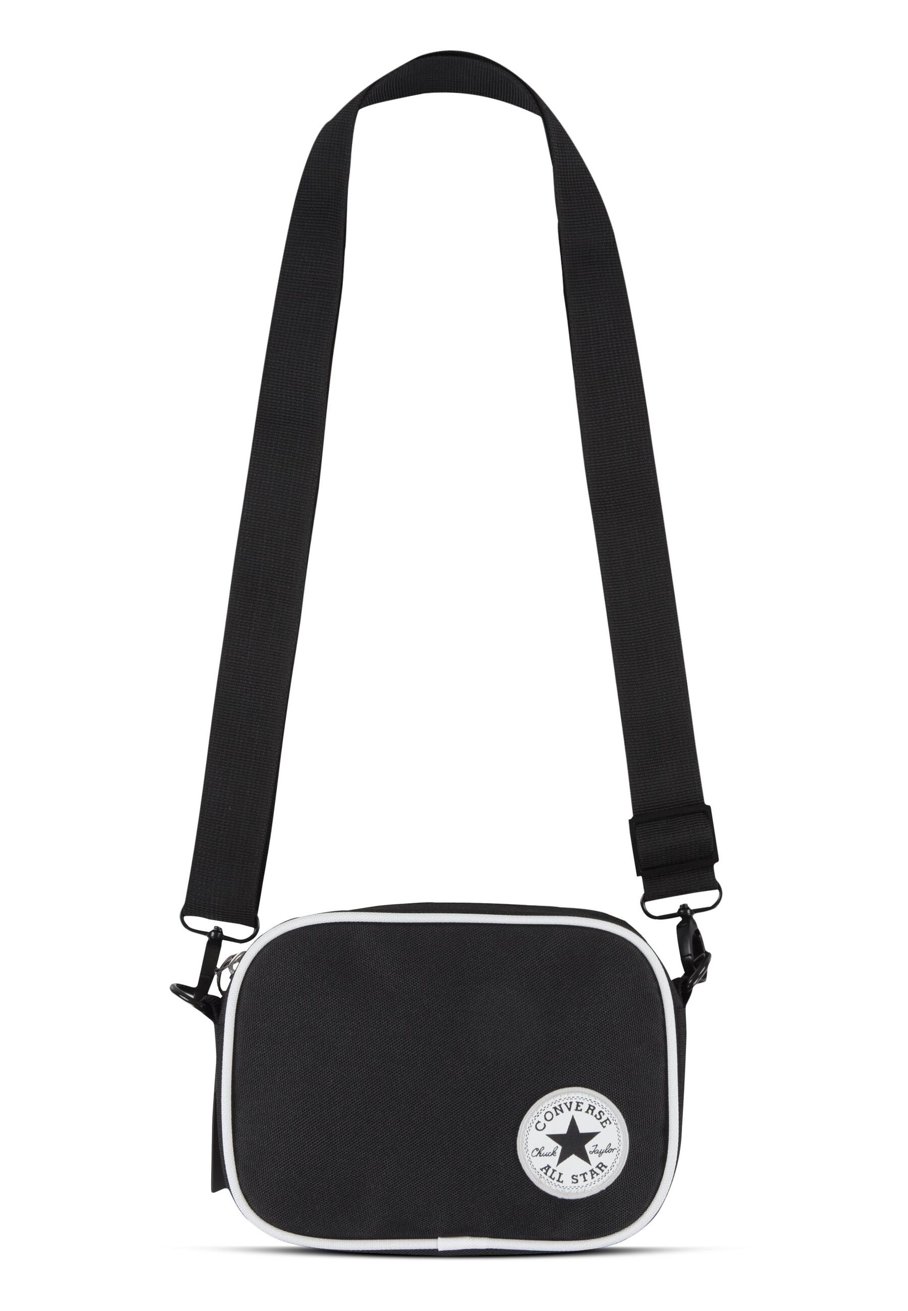 Umhängetasche CONVERSE "CAG CONVERSE CAMERA BAG", Kinder, Gr. B/H/T: 17cm x 11cm x 4cm, schwarz, Polyester, Taschen Umhängetasche, sportlicher Stil, für Kinder und Jugendliche, leichtes Material