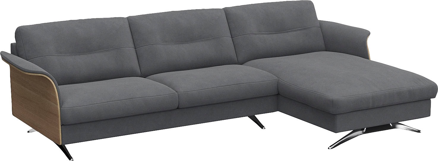 FLEXLUX Ecksofa »Glow bequem und komfortabel durch hochwertigen Sitzaufbau, L-Form«, Modernes skandinavisches Design