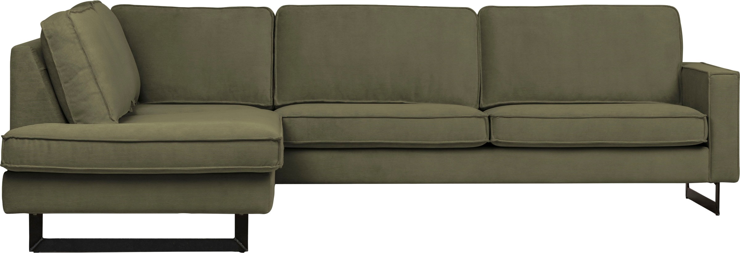 Places of Style Ecksofa "Pinto, 290 cm, Cord, Chenille, Lederoptik, Ottoman günstig online kaufen