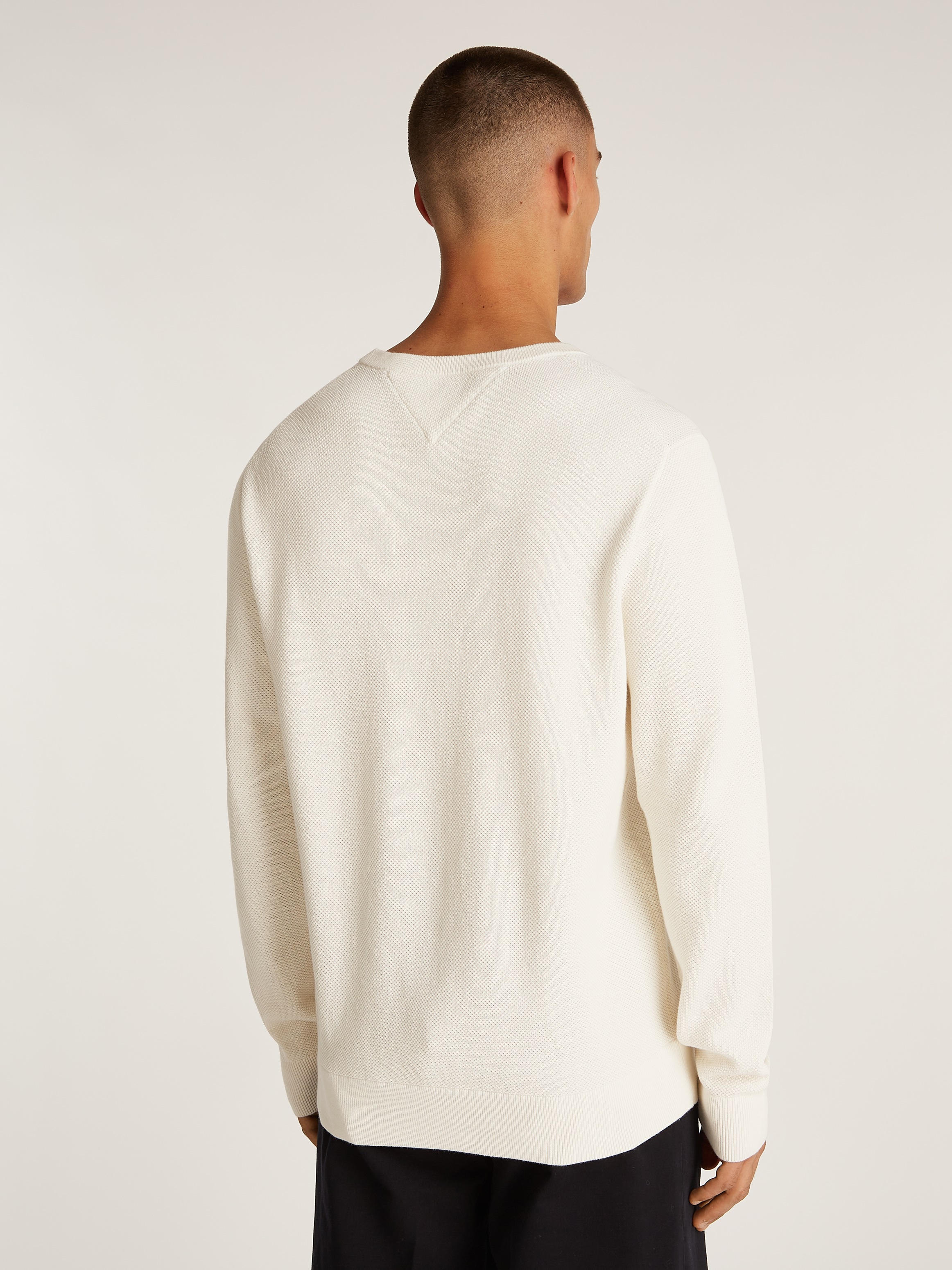 Tommy Hilfiger Rundhalspullover »ESSENTIAL STRUCTURE CREW NECK«, mit feiner Struktur