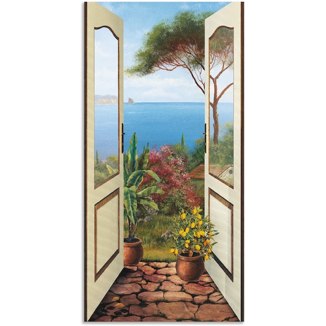 Artland Wandbild »Veranda am Meer«, Küstenbilder, (1 St.), als Alubild,  Leinwandbild, Wandaufkleber oder Poster in versch. Größen bestellen | BAUR