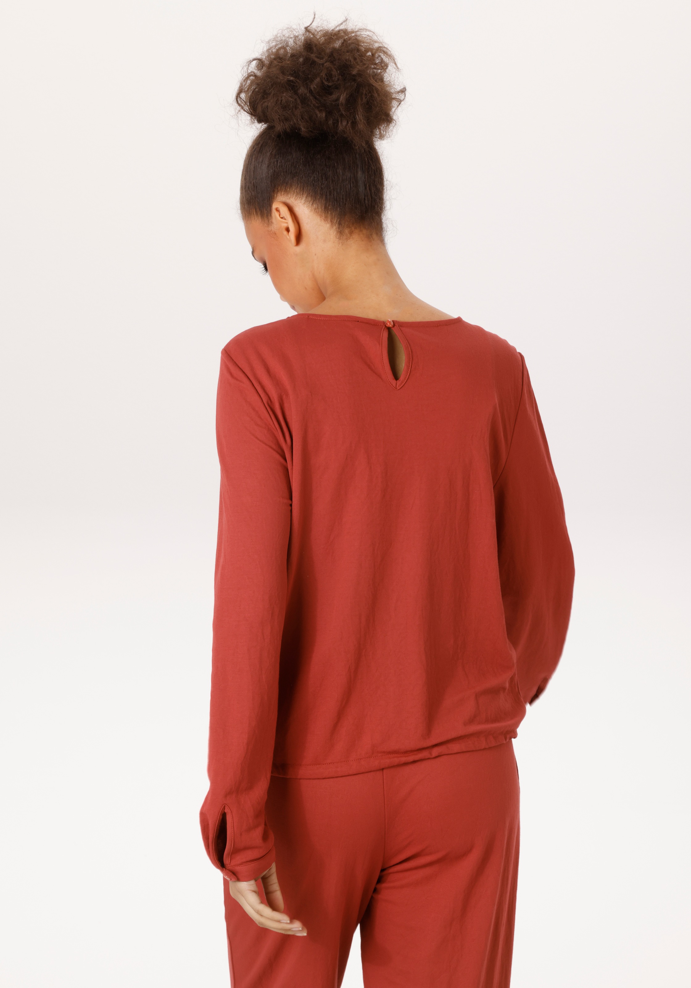 Aniston CASUAL Langarmshirt in weicher Pique-Qualität NEUE KOLLEKTION günstig online kaufen