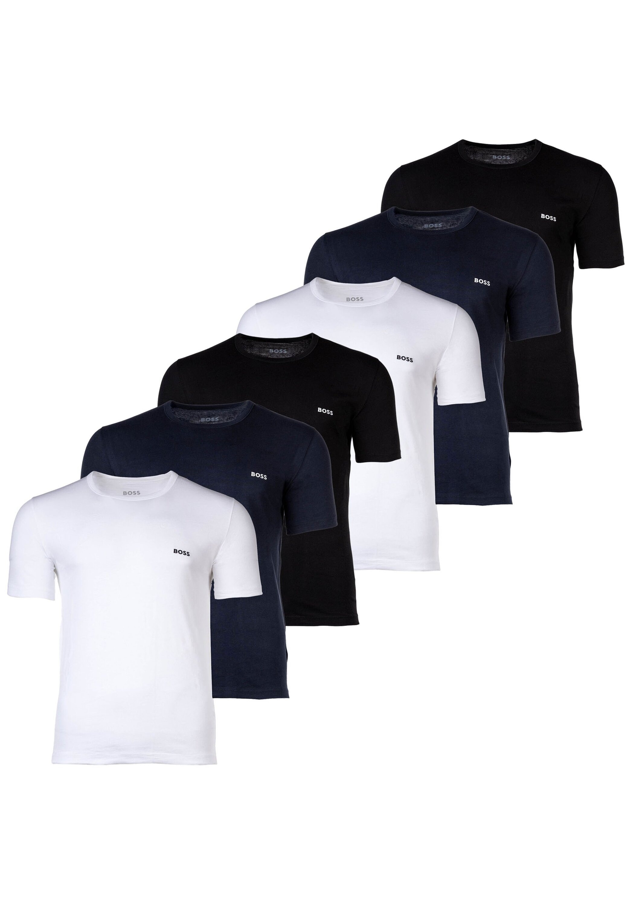 BOSS T-Shirt "T-Shirt T-Shirt RN 3P Classic 6er Pack" günstig online kaufen