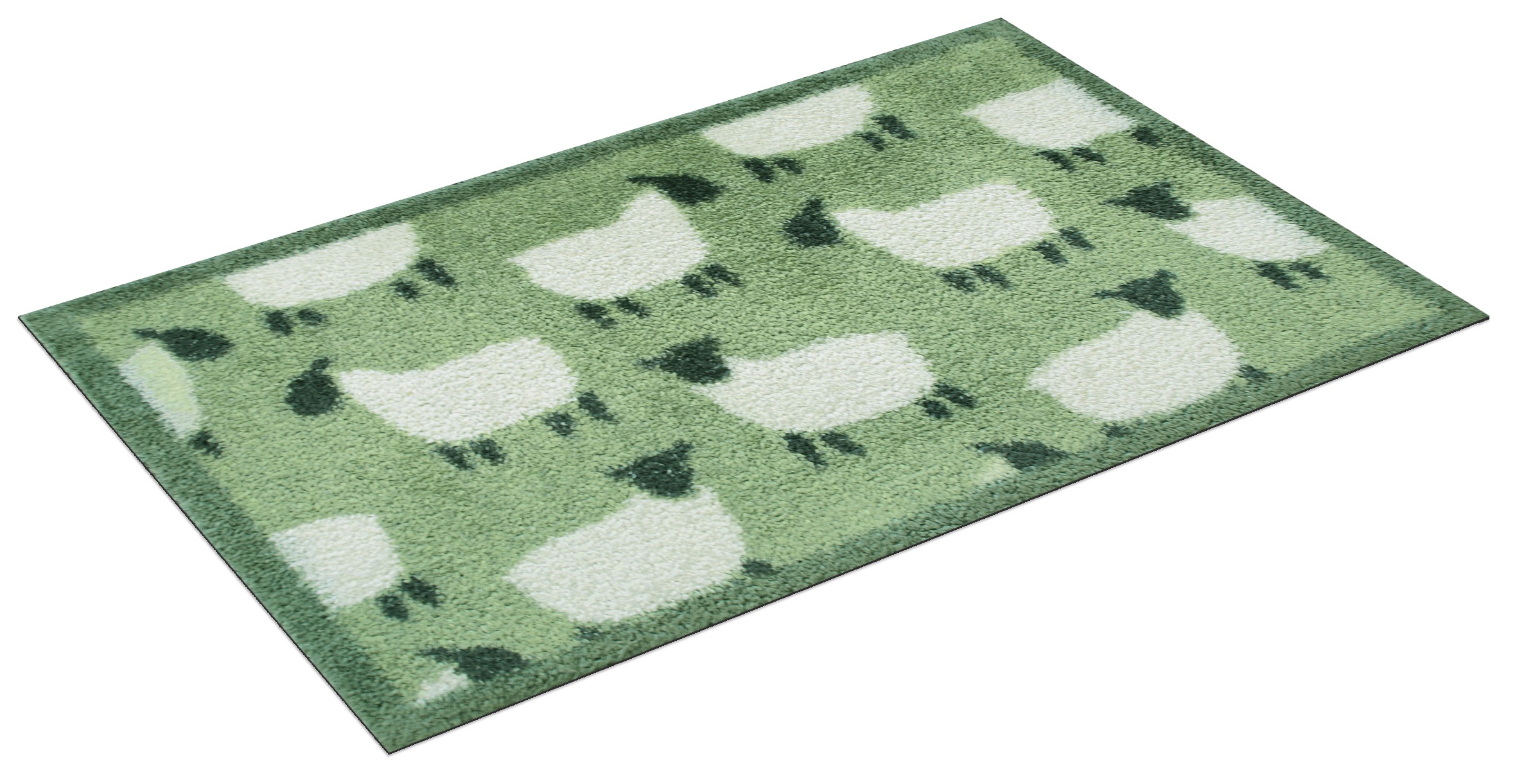 Thumbnail - Turtle Mat Fußmatte "Flock Green", rechteckig, 9 mm Höhe