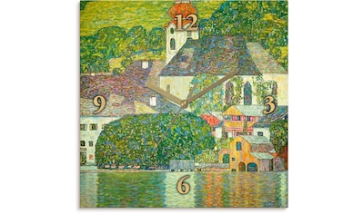 Wanduhr »Kirche in Unterach am Attersee. (D.198)«