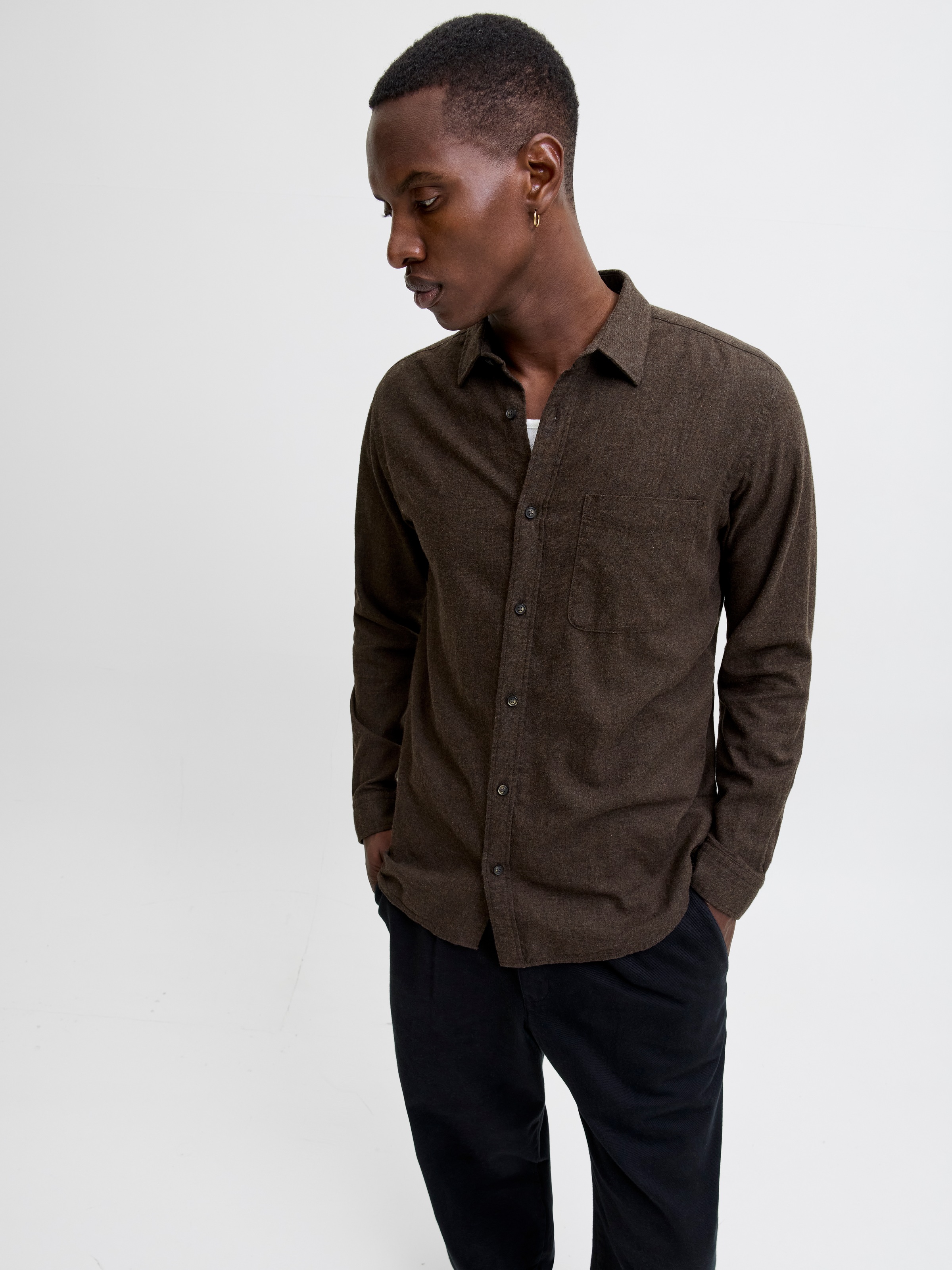 Jack & Jones Langarmhemd "JJECLASSIC MELANGE SHIRT L/S NOOS" günstig online kaufen