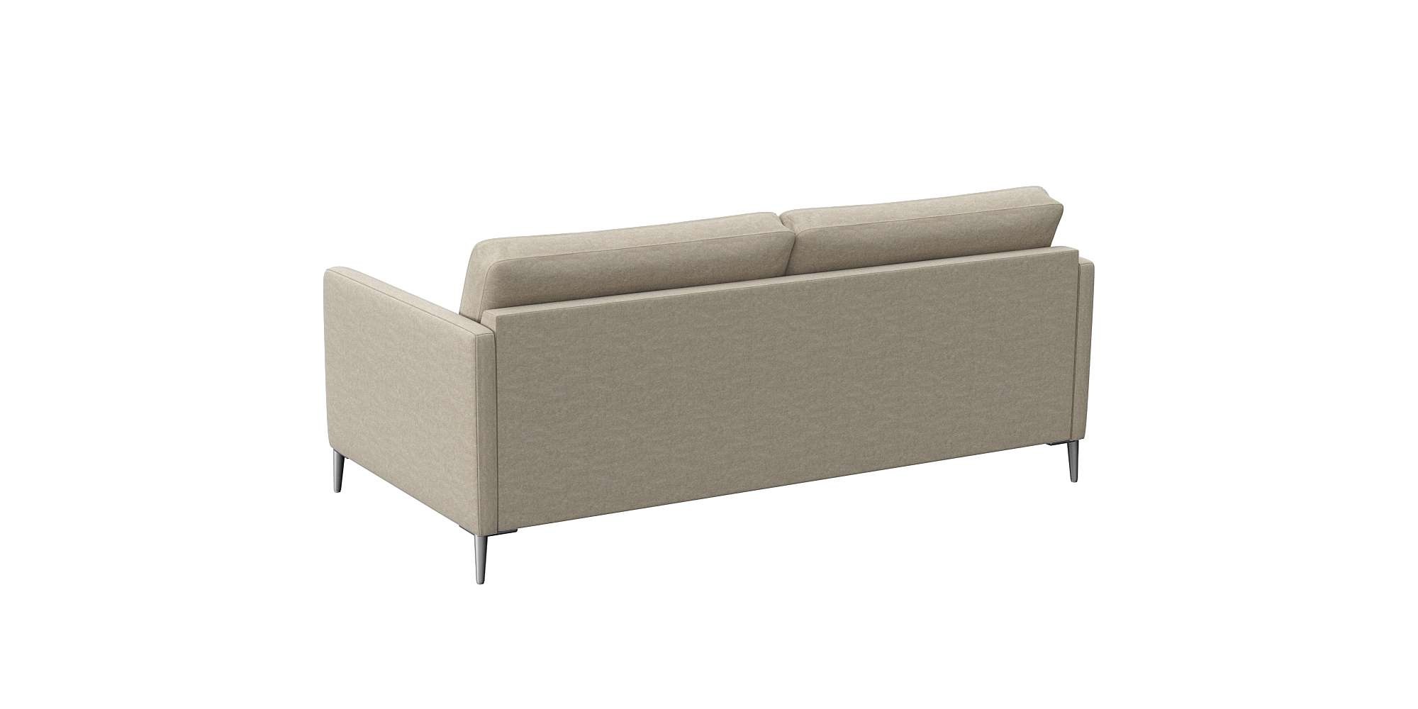 FLEXLUX 2,5-Sitzer »Fiore, super Sitzkomfort durch Kaltschaum im Sitz«, schmale Armlehnen, Füße Alu