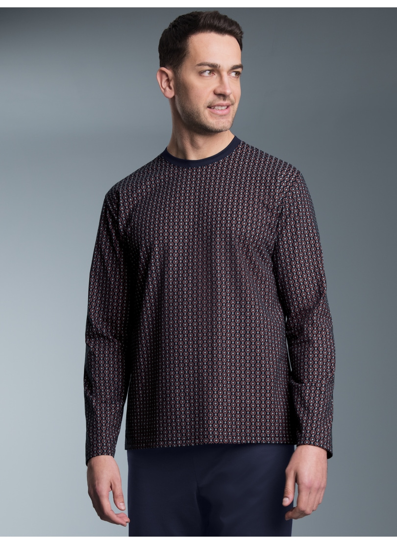 Trigema Schlafanzug "TRIGEMA Pyjama Oberteil mit Allover Vintage-Print", 1 günstig online kaufen